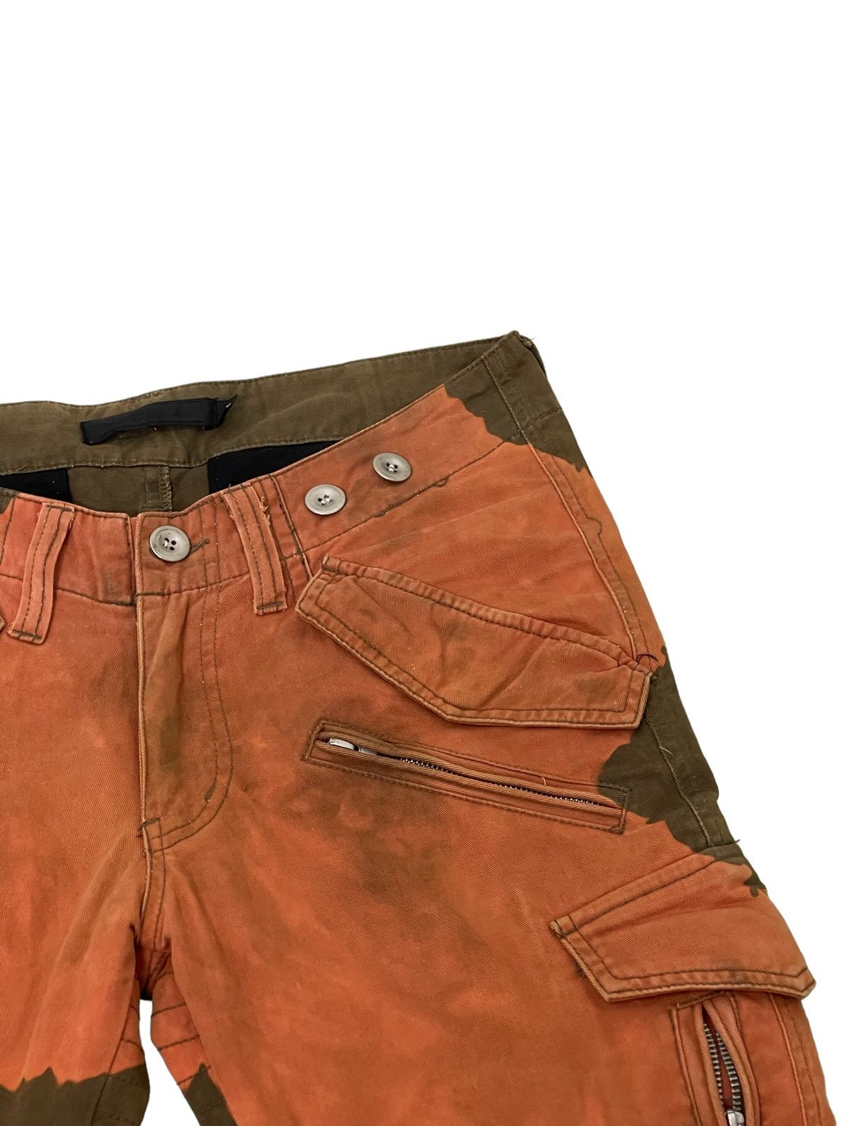 GOSTAR DE FUGA Flare Cargo Pant Fuga Unusual Bleach Boot Cut 3🟦7 Size US 32 / EU 48 - 20 Thumbnail
