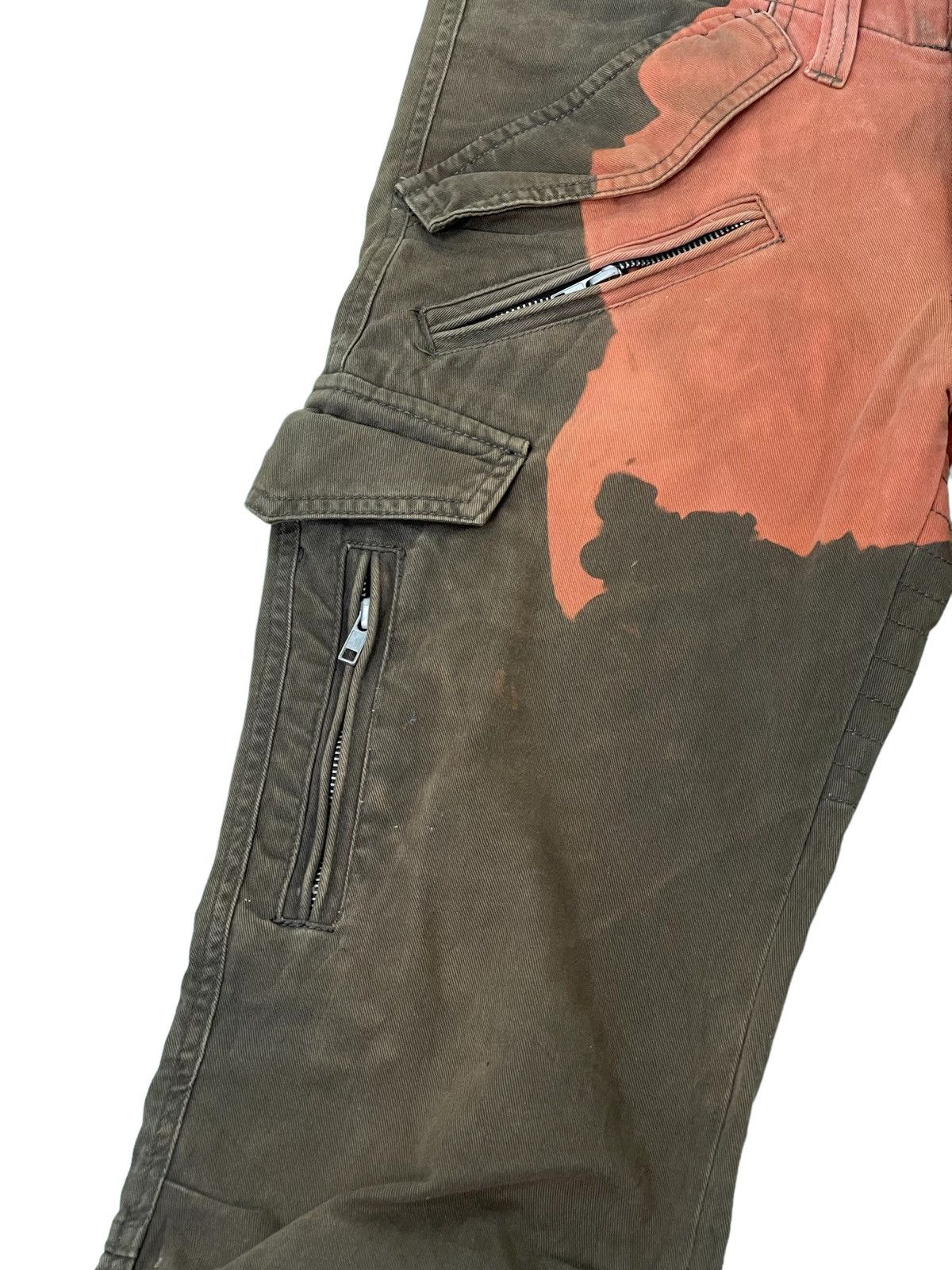 GOSTAR DE FUGA Flare Cargo Pant Fuga Unusual Bleach Boot Cut 3🟦7 Size US 32 / EU 48 - 18 Thumbnail