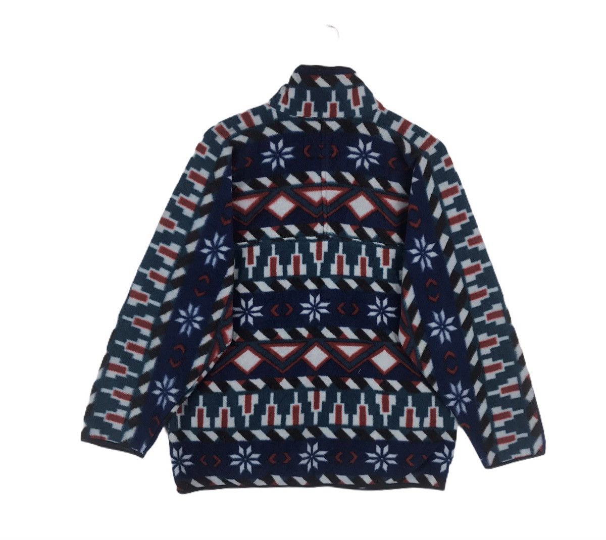 Vintage Vintage Patterned Art Abtract Geometric ZipUp Fleece Jacket Size US M / EU 48-50 / 2 - 4 Thumbnail