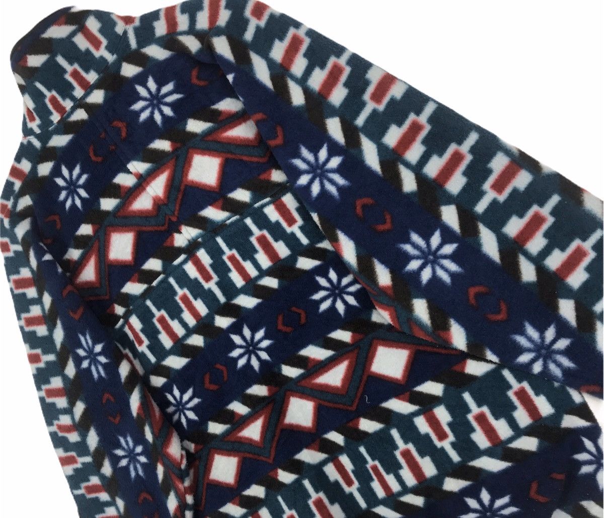 Vintage Vintage Patterned Art Abtract Geometric ZipUp Fleece Jacket Size US M / EU 48-50 / 2 - 5 Thumbnail