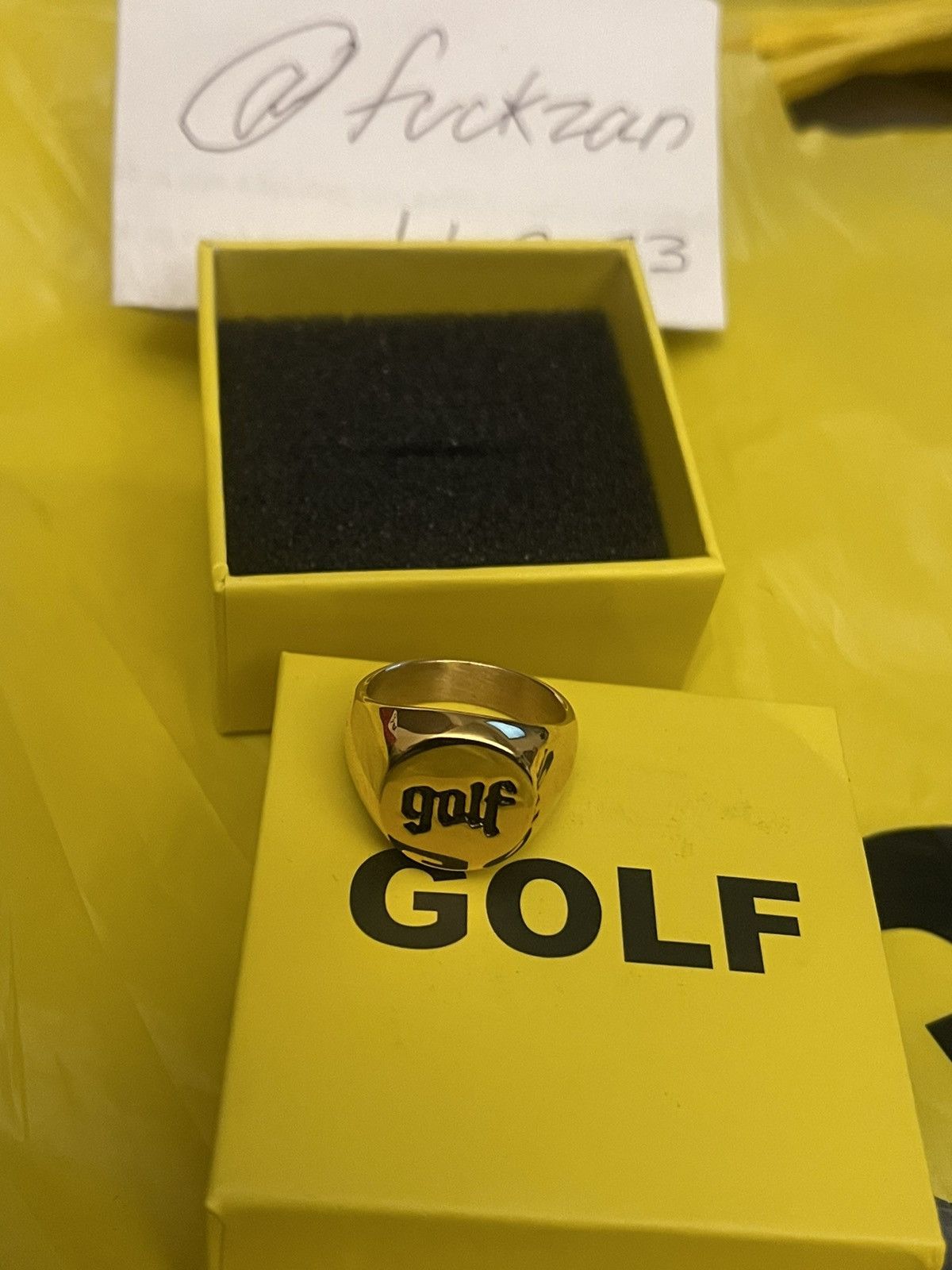 Golf Wang × Golf le Fleur × Tyler The Creator Olde Golf Ring Gold