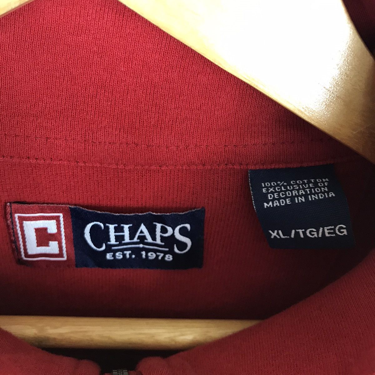 Chaps Vintage Chaps Crest Logo Half Zipper Long Sleeve Jumper Size US XL / EU 56 / 4 - 5 Thumbnail