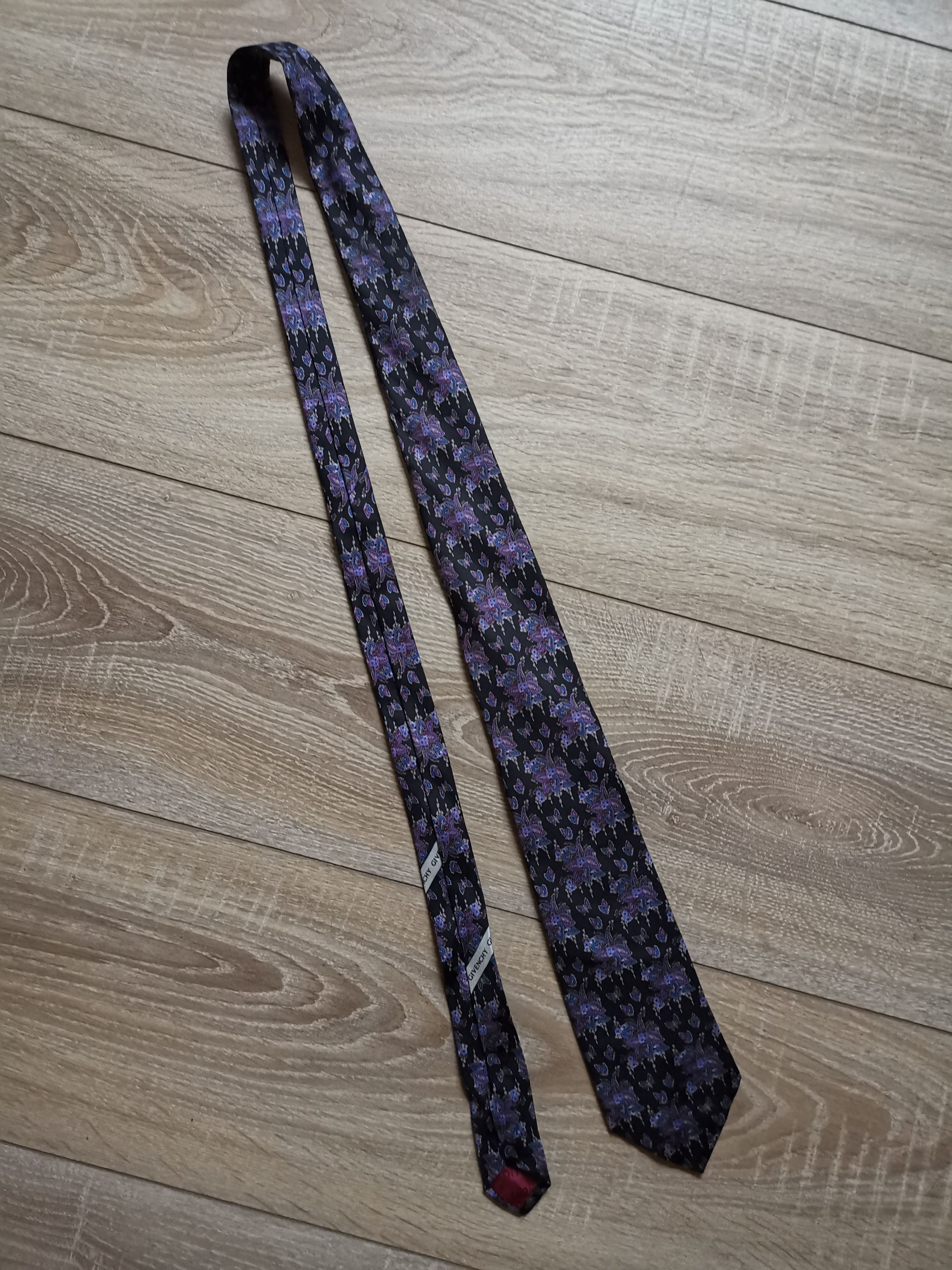 Givenchy × Vintage Givenchy paris vintage flower multilogo tie Size ONE SIZE - 2 Thumbnail