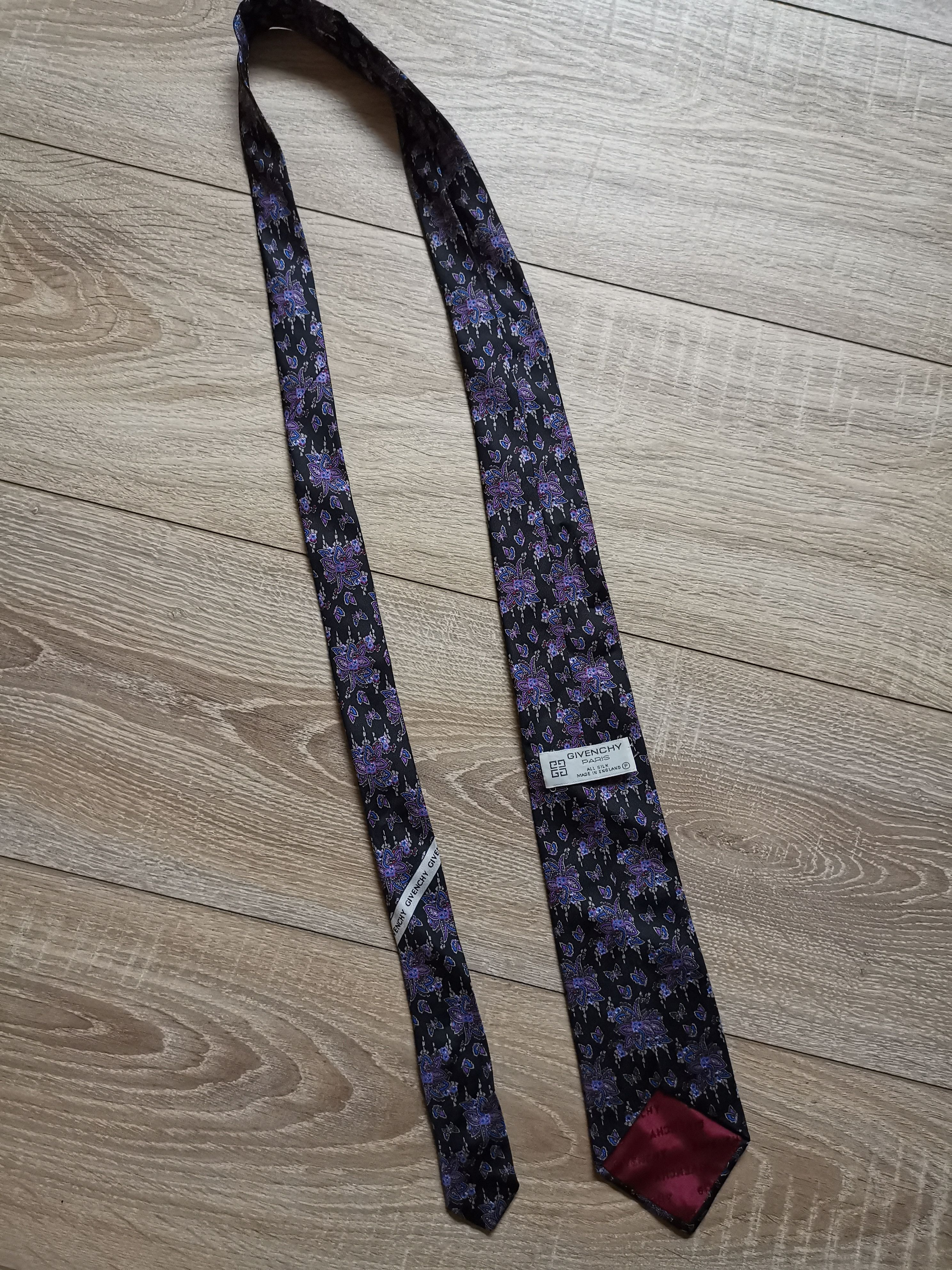 Givenchy × Vintage Givenchy paris vintage flower multilogo tie Size ONE SIZE - 3 Thumbnail