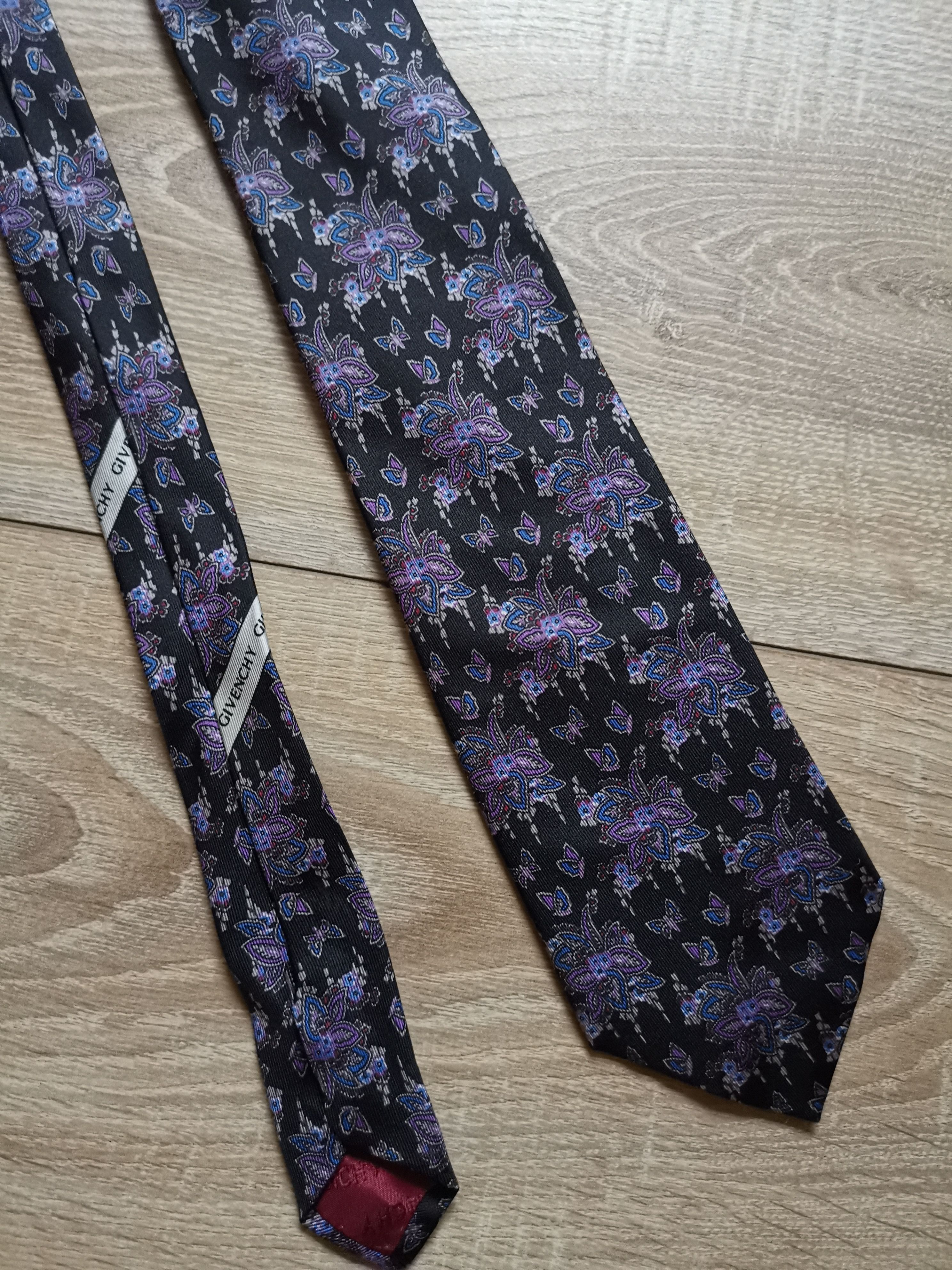 Givenchy × Vintage Givenchy paris vintage flower multilogo tie Size ONE SIZE - 1 Thumbnail
