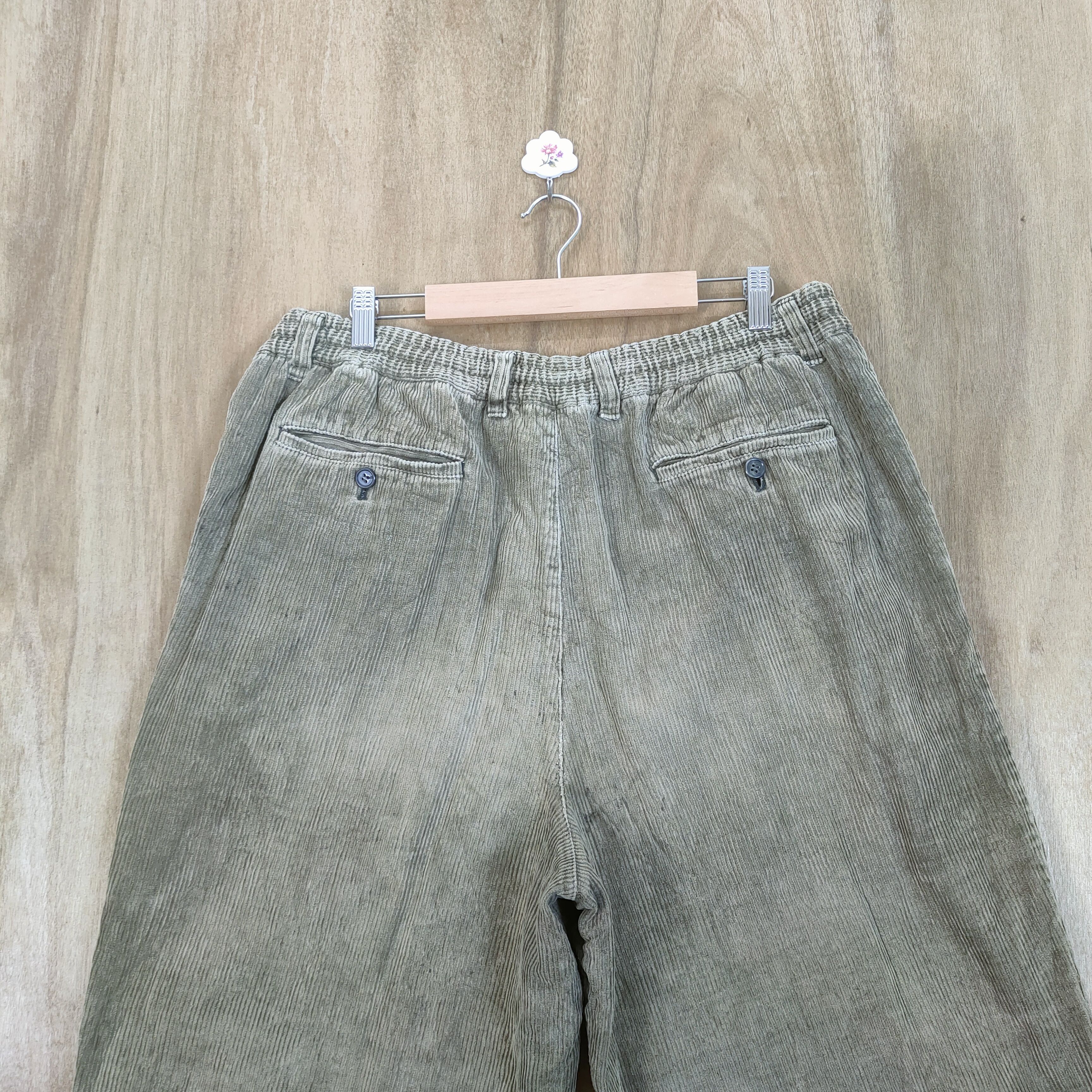 Japanese Brand JAPANESE BRAND SPRING WAIST FADED CORDUROY BAGGY PANTS Size US 38 / EU 54 - 9 Thumbnail