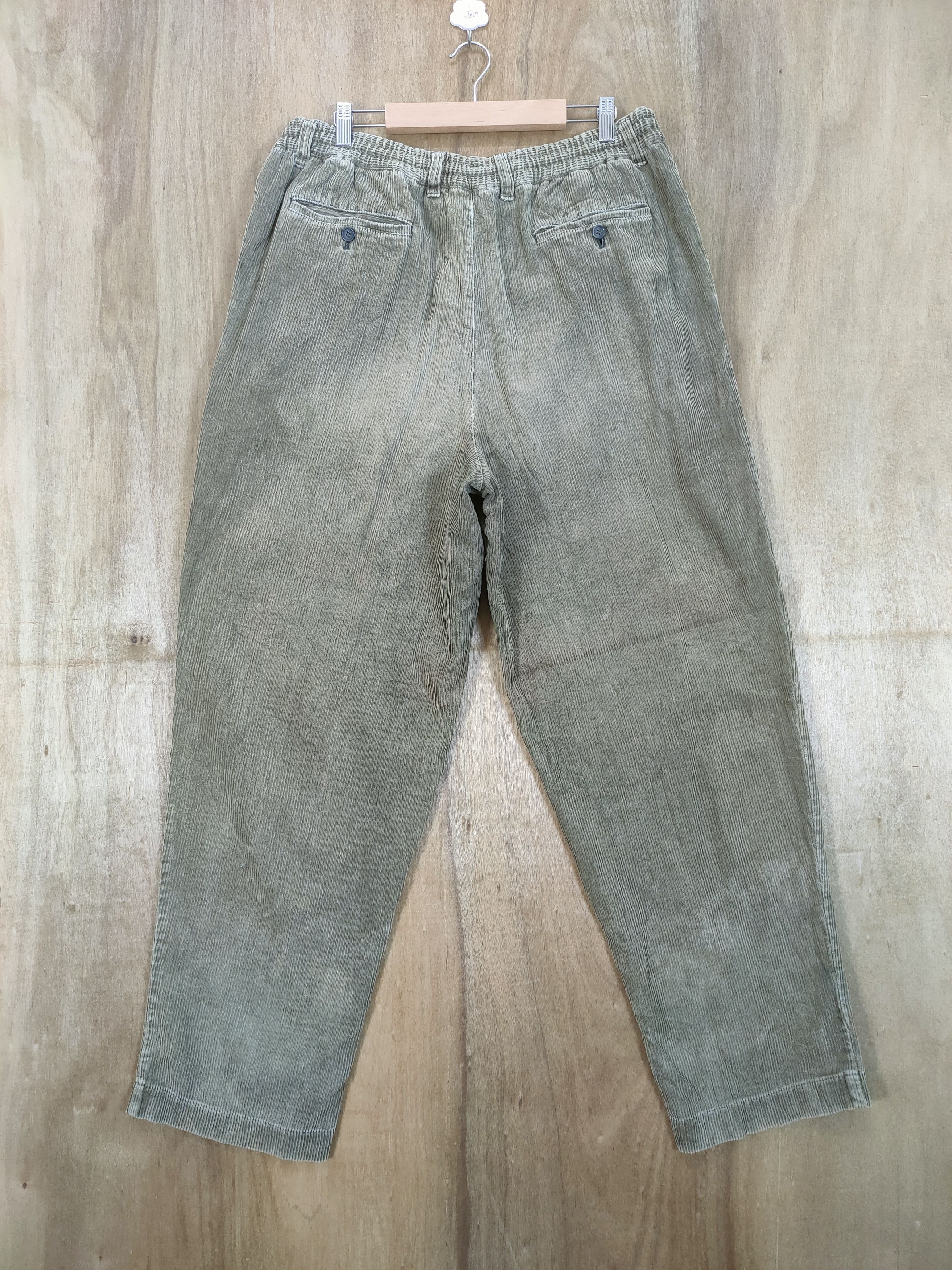 Japanese Brand JAPANESE BRAND SPRING WAIST FADED CORDUROY BAGGY PANTS Size US 38 / EU 54 - 8 Thumbnail