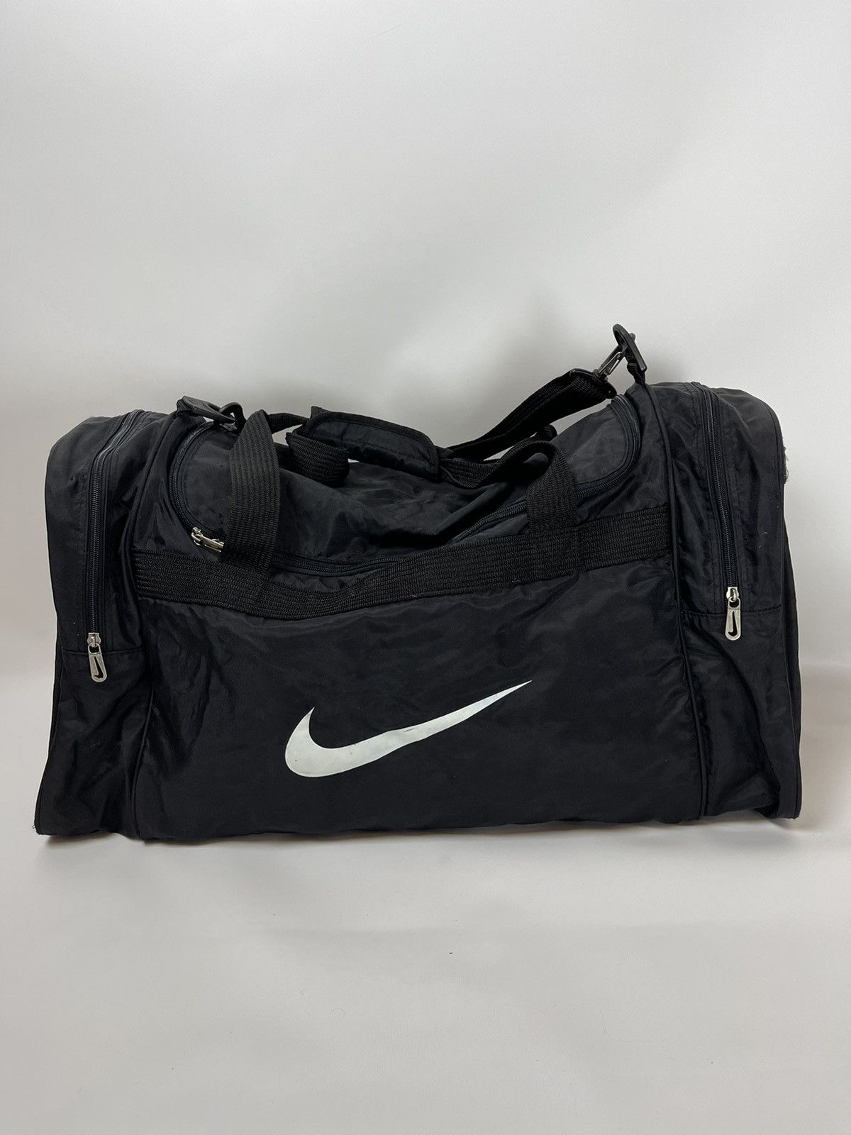 Nike Nike Vintage 90s triple swoosh black big bag luggage Size ONE SIZE - 1 Thumbnail