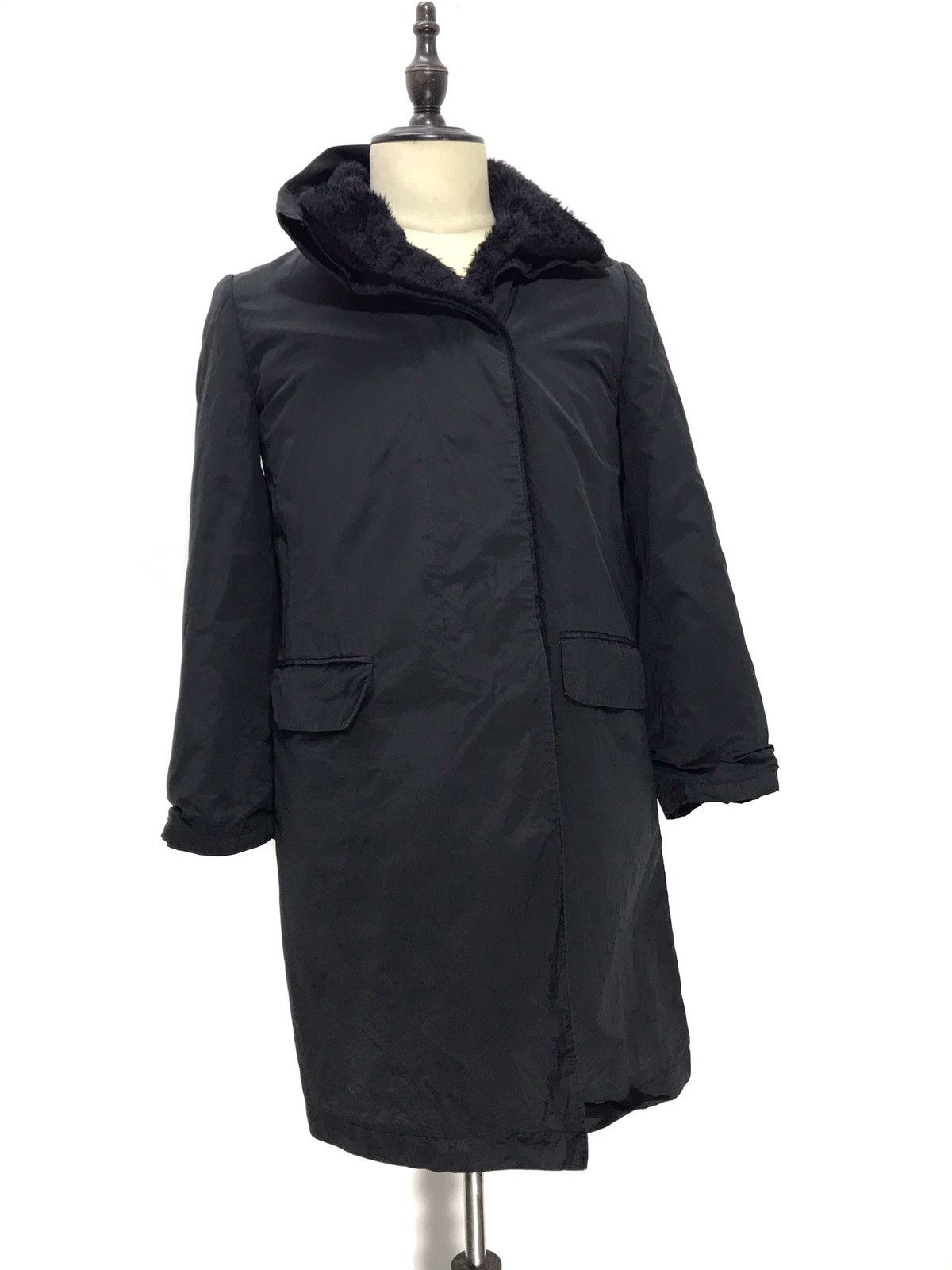 Helmut Lang ⚡Made in Italy Vtg Helmut Lang Overcoat Fur Lining Slim 2🟩2 Size US S / EU 44-46 / 1 - 11 Thumbnail