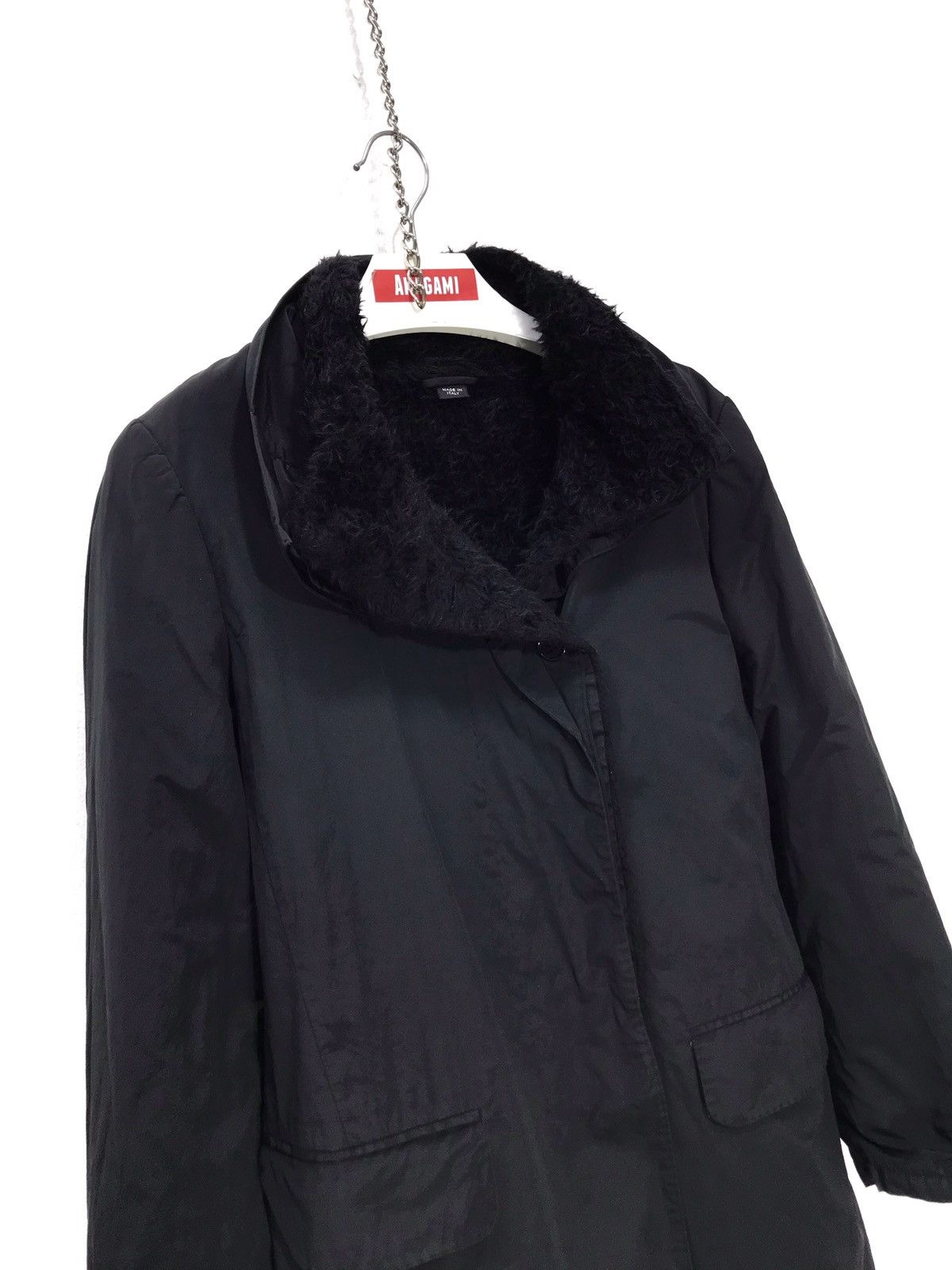 Helmut Lang ⚡Made in Italy Vtg Helmut Lang Overcoat Fur Lining Slim 2🟩2 Size US S / EU 44-46 / 1 - 2 Thumbnail