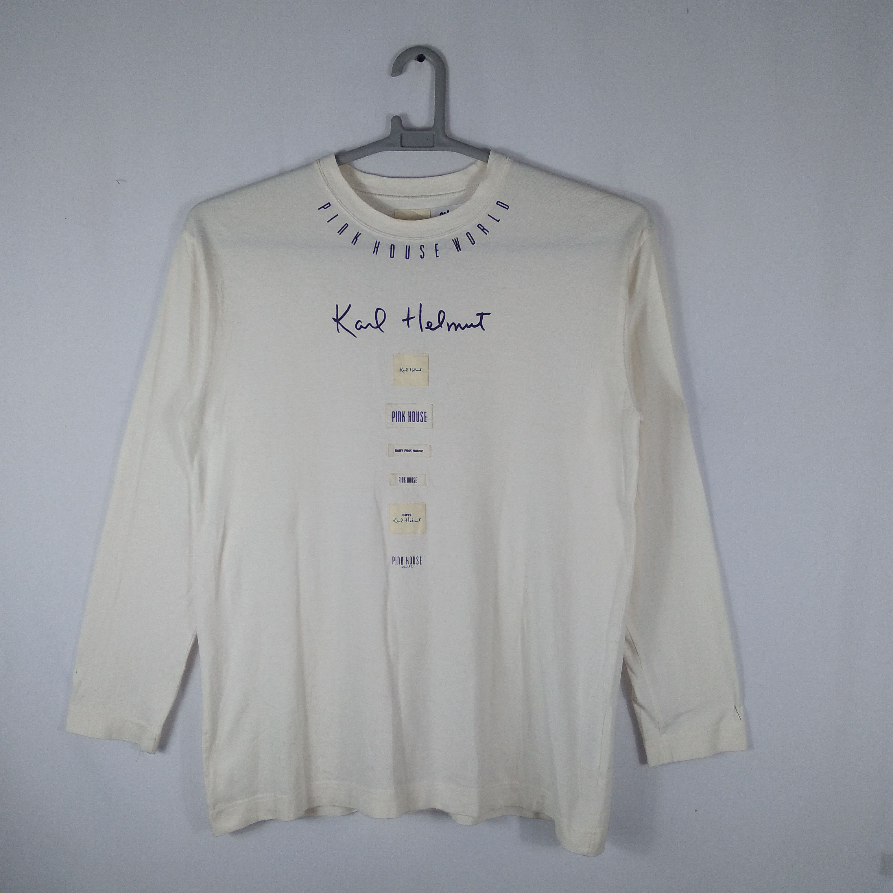 Designer × Karl Helmut × Pink House Karl Helmut Pink House Top Brand Fashion Longsleeves Tee Size US L / EU 52-54 / 3 - 1 Thumbnail