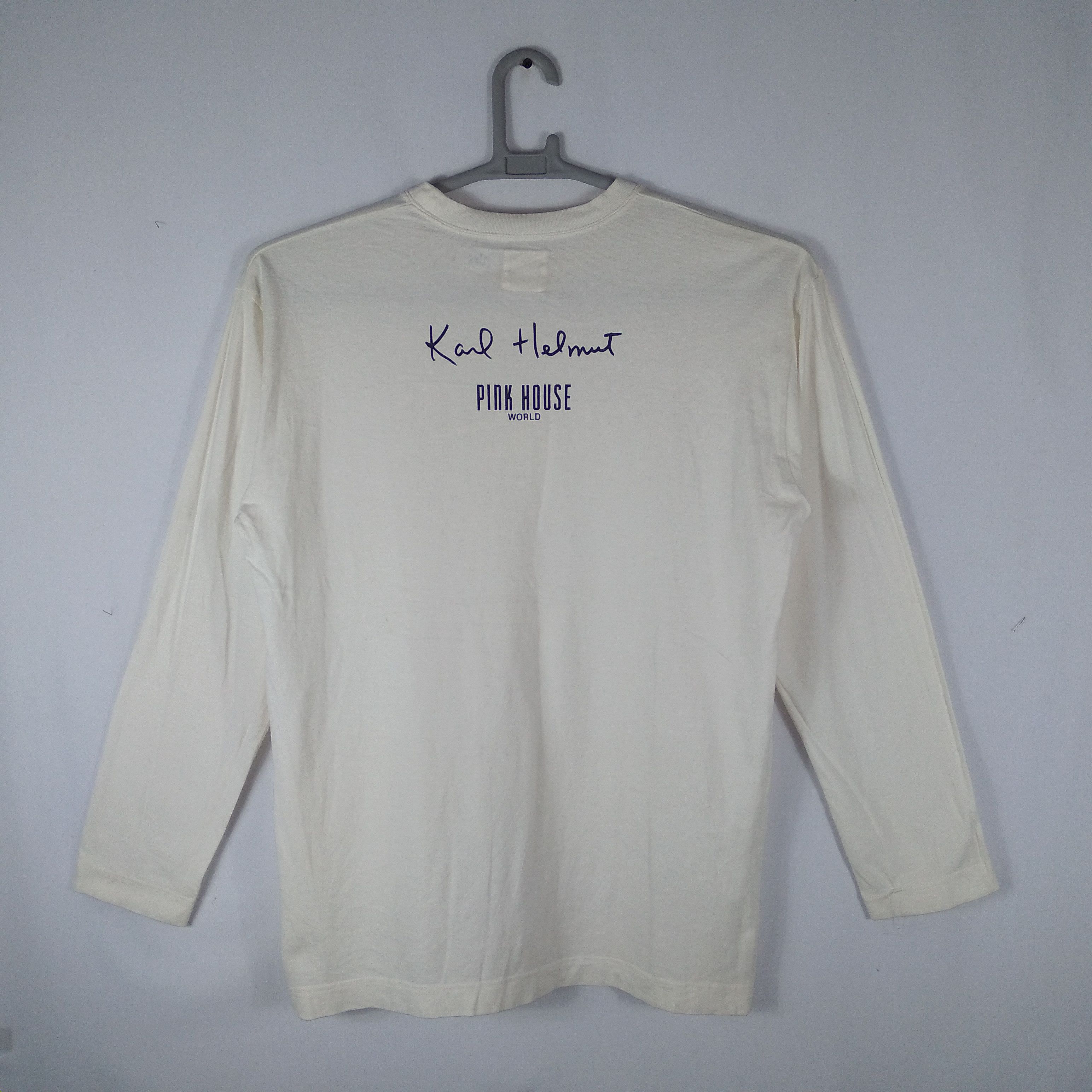 Designer × Karl Helmut × Pink House Karl Helmut Pink House Top Brand Fashion Longsleeves Tee Size US L / EU 52-54 / 3 - 4 Thumbnail