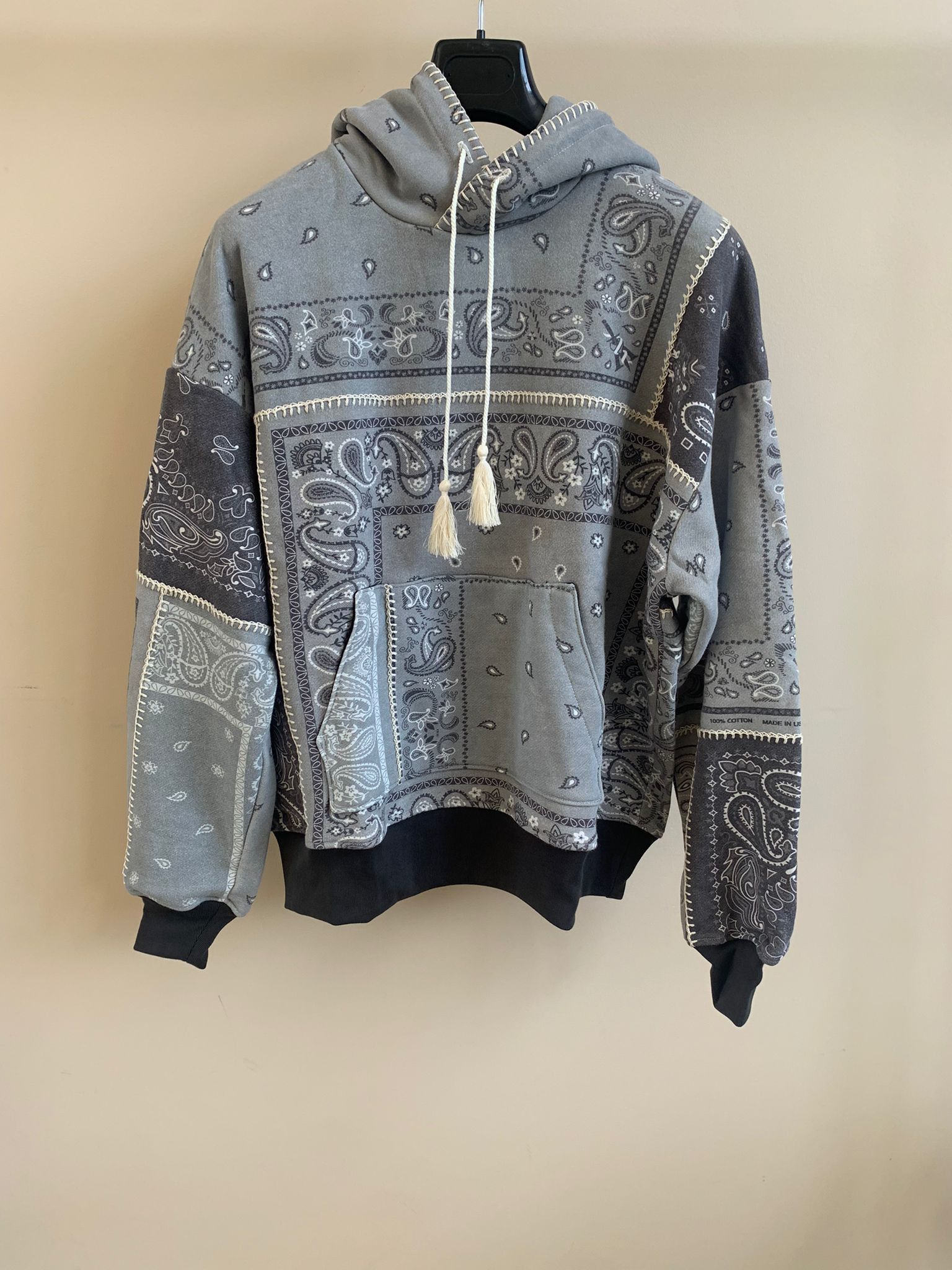 Amiri Bandana Reconstructed Hoodie Size US XS / EU 42 / 0 - 1 Thumbnail