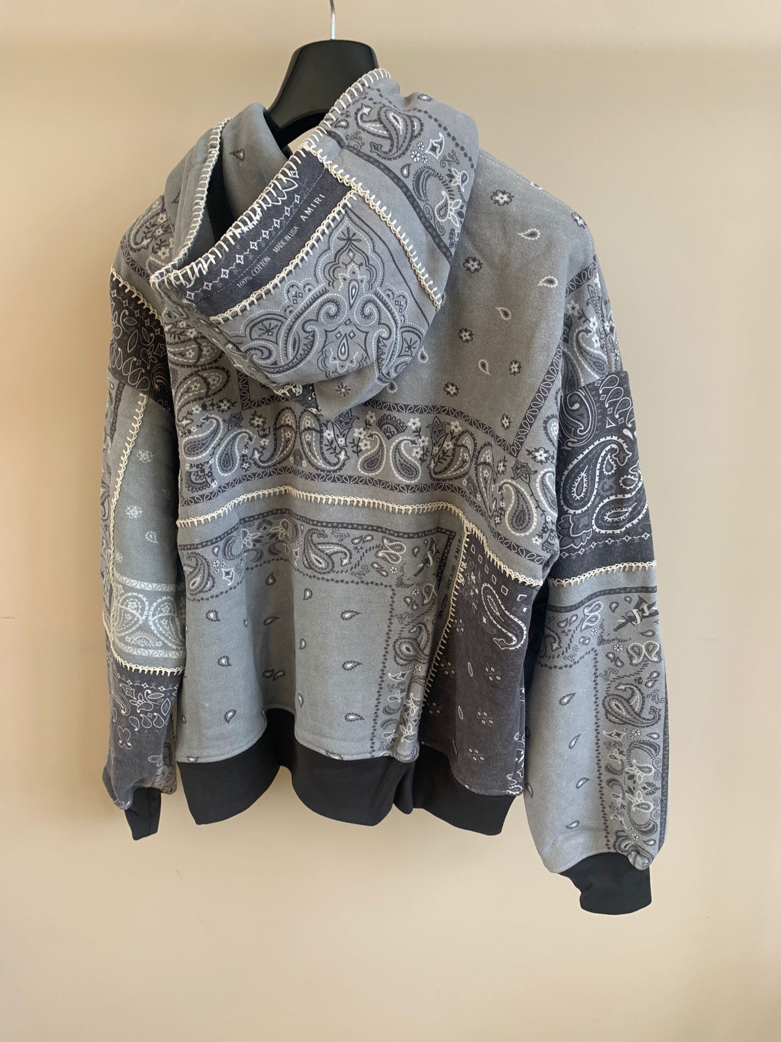 Amiri Bandana Reconstructed Hoodie Size US XS / EU 42 / 0 - 10 Thumbnail