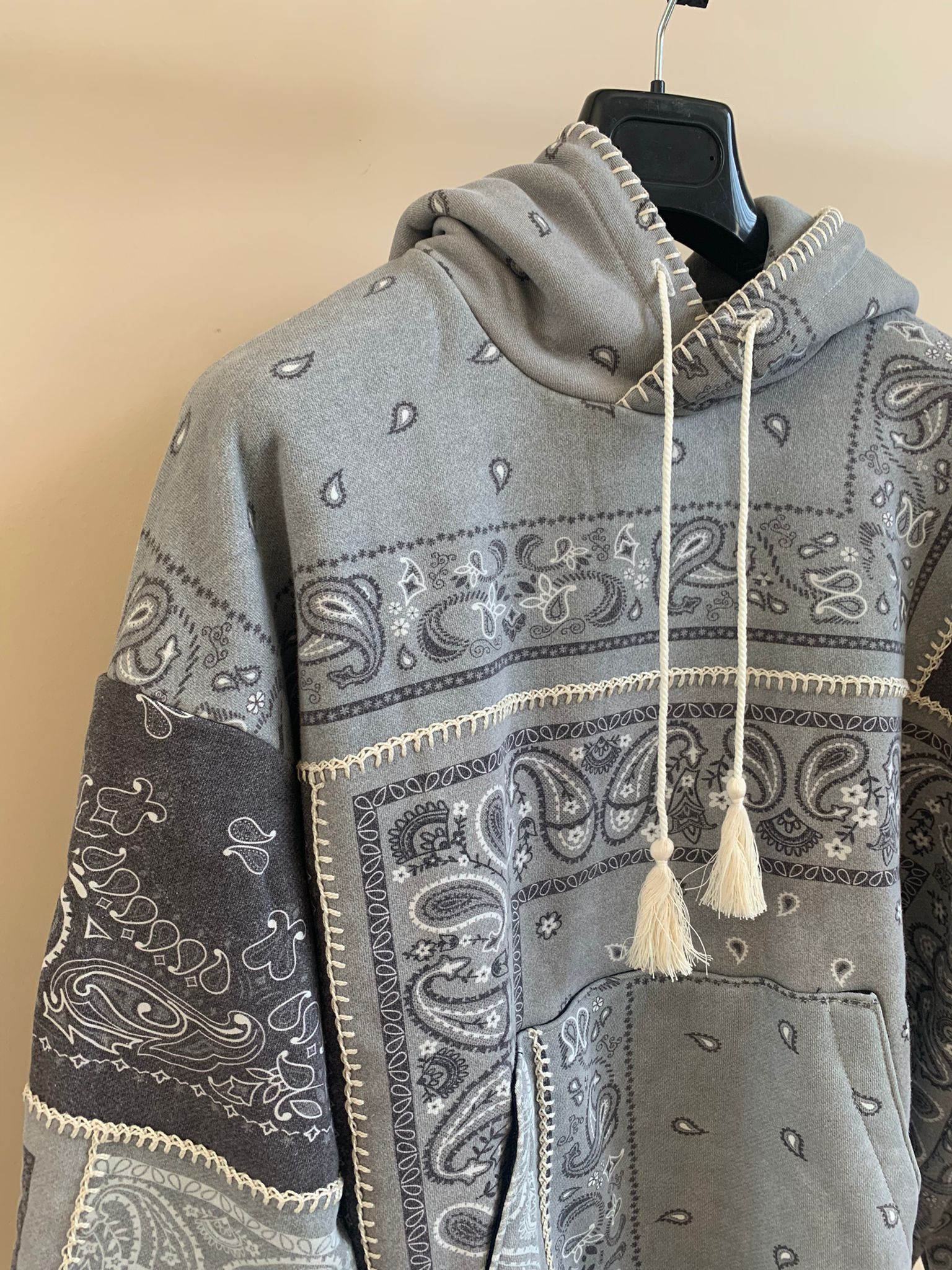 Amiri Bandana Reconstructed Hoodie Size US XS / EU 42 / 0 - 5 Thumbnail
