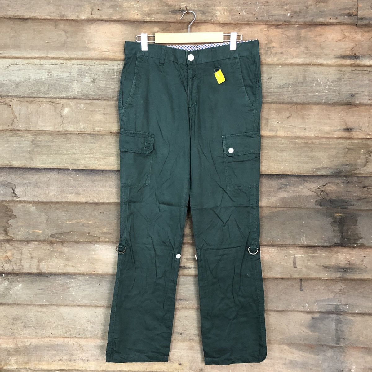 image of Vintage Here’S Street Green Multipocket Tactical Cargo Pants 2998, Men's (Size 31)