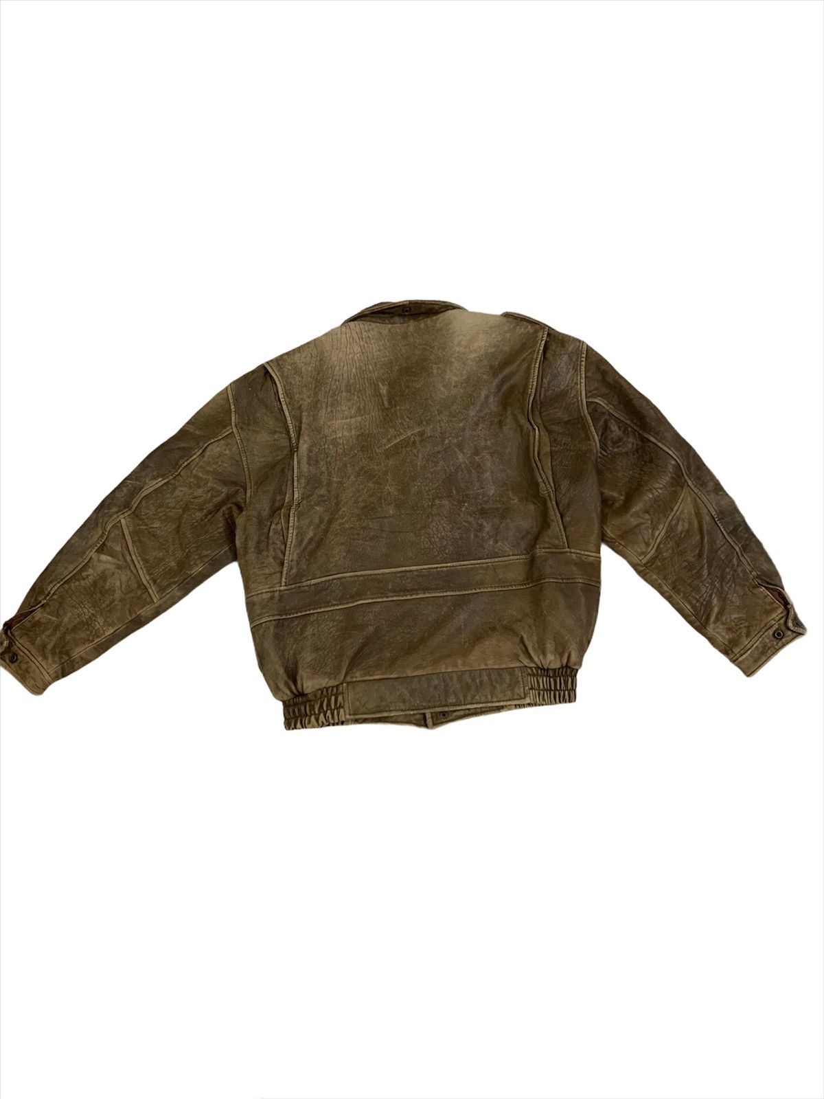 Vintage Vintage 90s Brunati Expedition Cafe Racer Leather Jacket Size US M / EU 48-50 / 2 - 8 Thumbnail