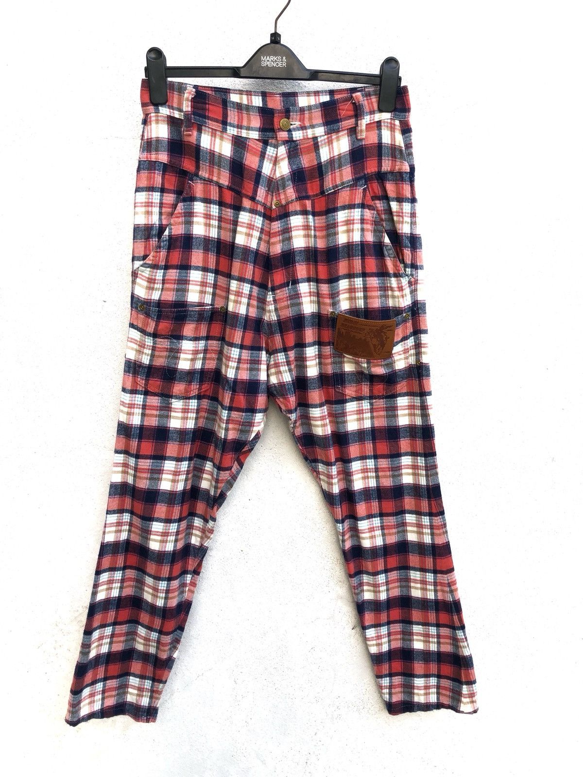 Issey Miyake Checkered Drop Crotch Pant Size US 30 / EU 46 - 1 Thumbnail