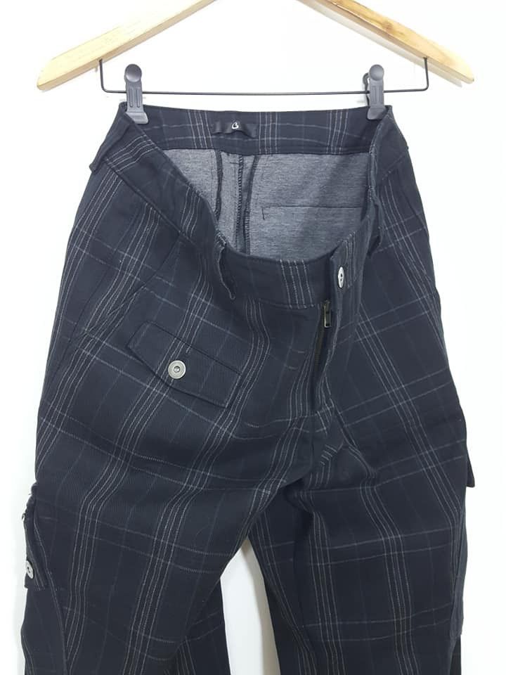 Japanese Brand Cargo Baggy Tartan Plaid Size US 34 / EU 50 - 5 Thumbnail