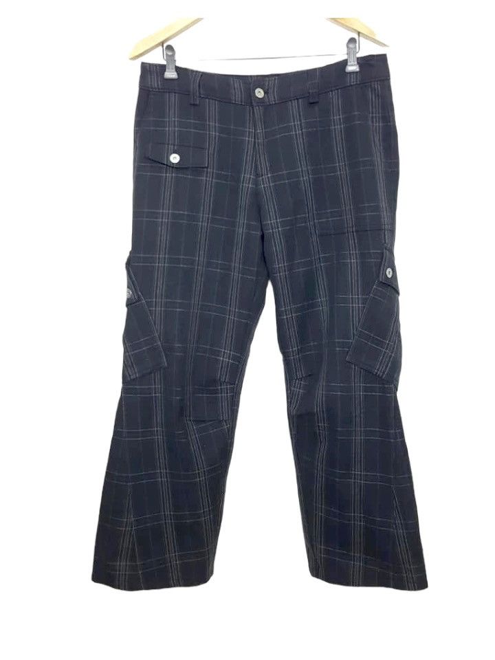 Japanese Brand Cargo Baggy Tartan Plaid Size US 34 / EU 50 - 3 Thumbnail