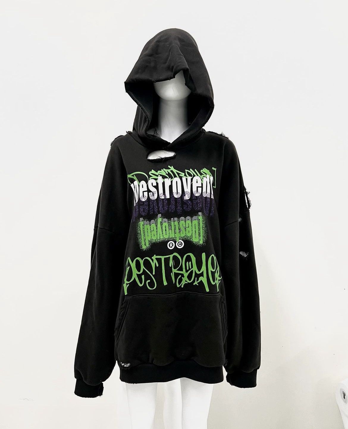 Japanese Brand Destroyed Hoodie Size US L / EU 52-54 / 3 - 16 Thumbnail