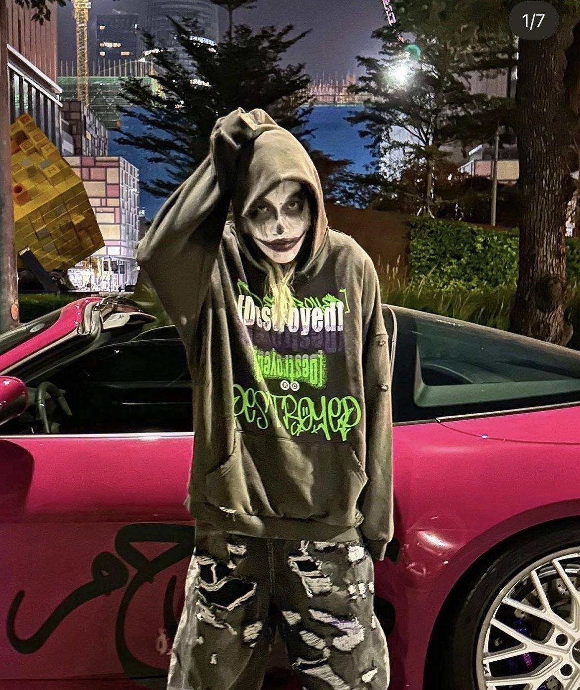 Japanese Brand Destroyed Hoodie Size US L / EU 52-54 / 3 - 14 Thumbnail