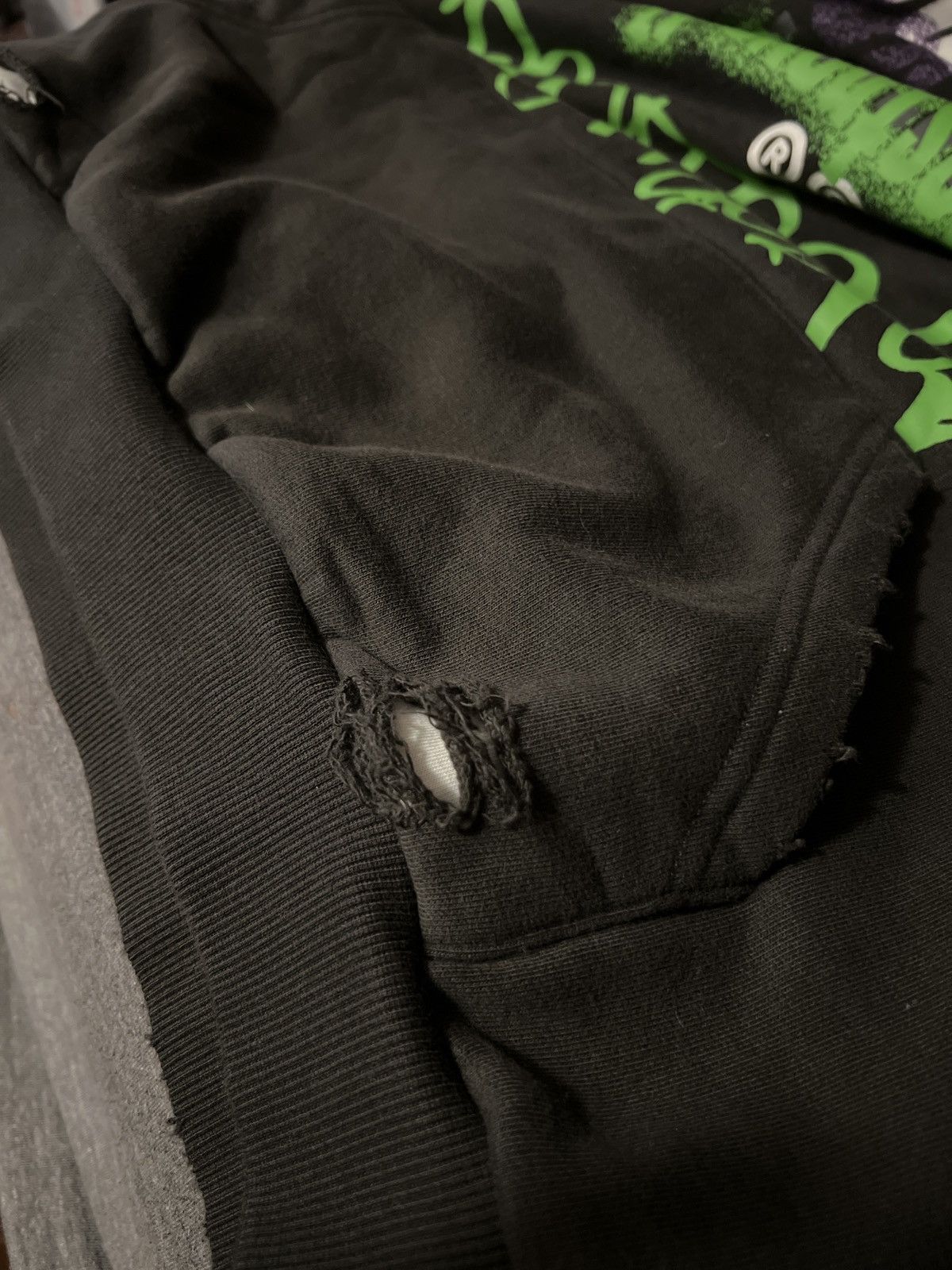 Japanese Brand Destroyed Hoodie Size US L / EU 52-54 / 3 - 10 Thumbnail
