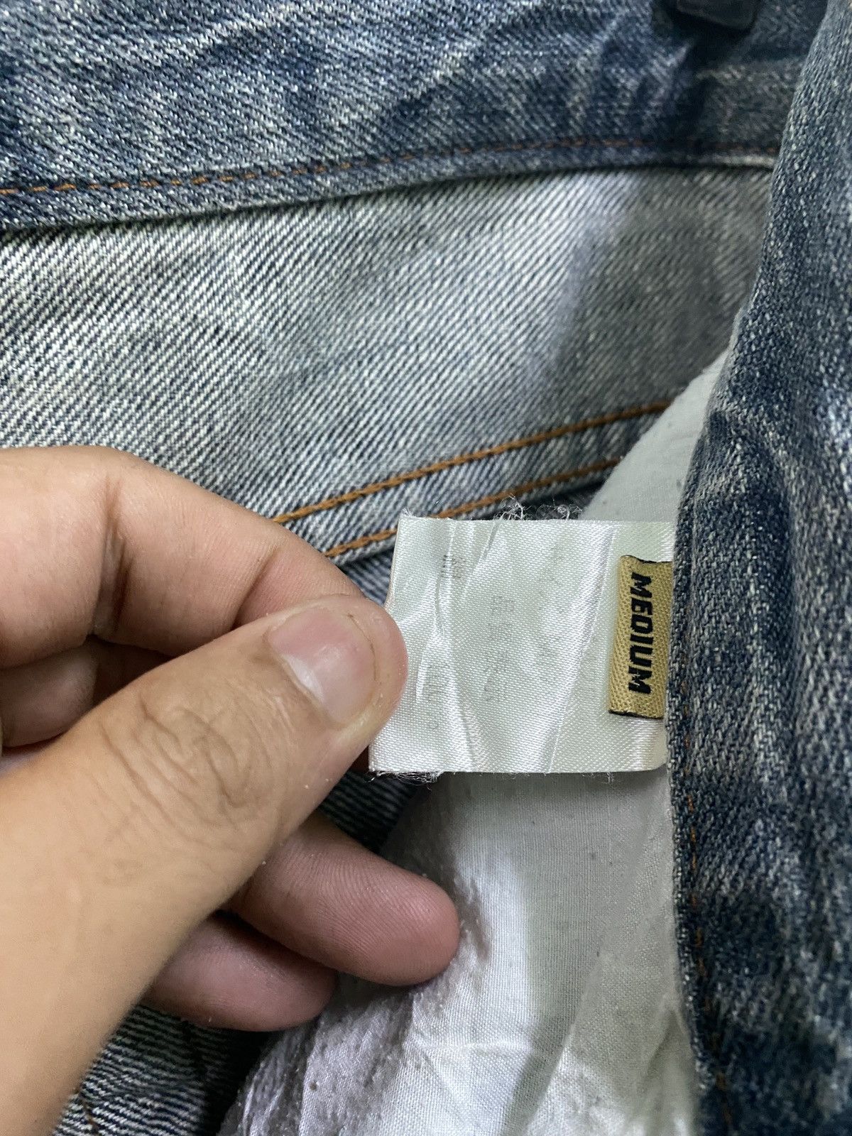 Japanese Brand Japanese Distressed Flared Acid Style Cropped Denim Pants Size US 29 - 16 Thumbnail