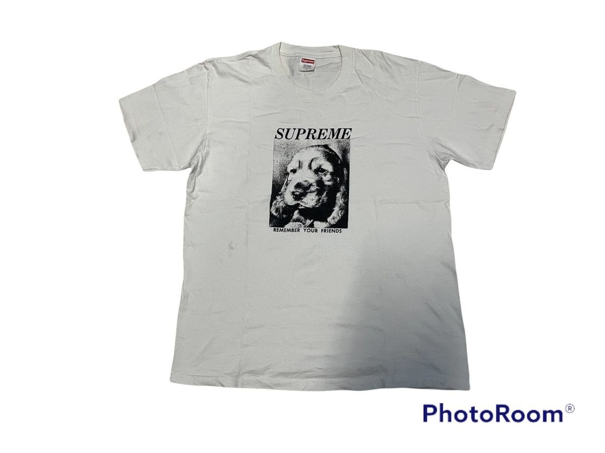 image of T-Shirt Supreme “Remember Your Friends” in White, Men's (Size Medium)