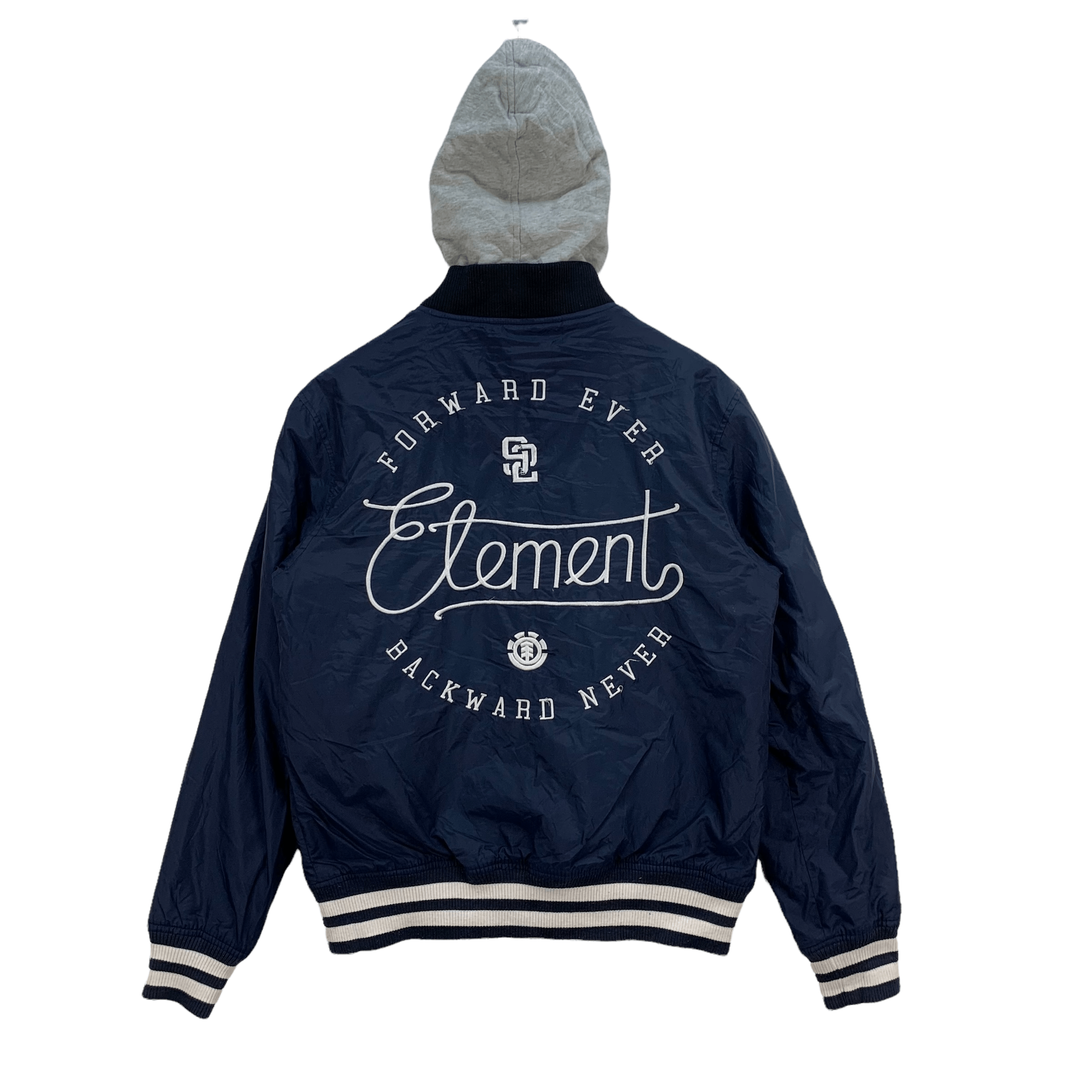 Element Element Embroidery Big Logo Hooded Varsity Jacket #3991-138 Size US M / EU 48-50 / 2 - 1 Thumbnail