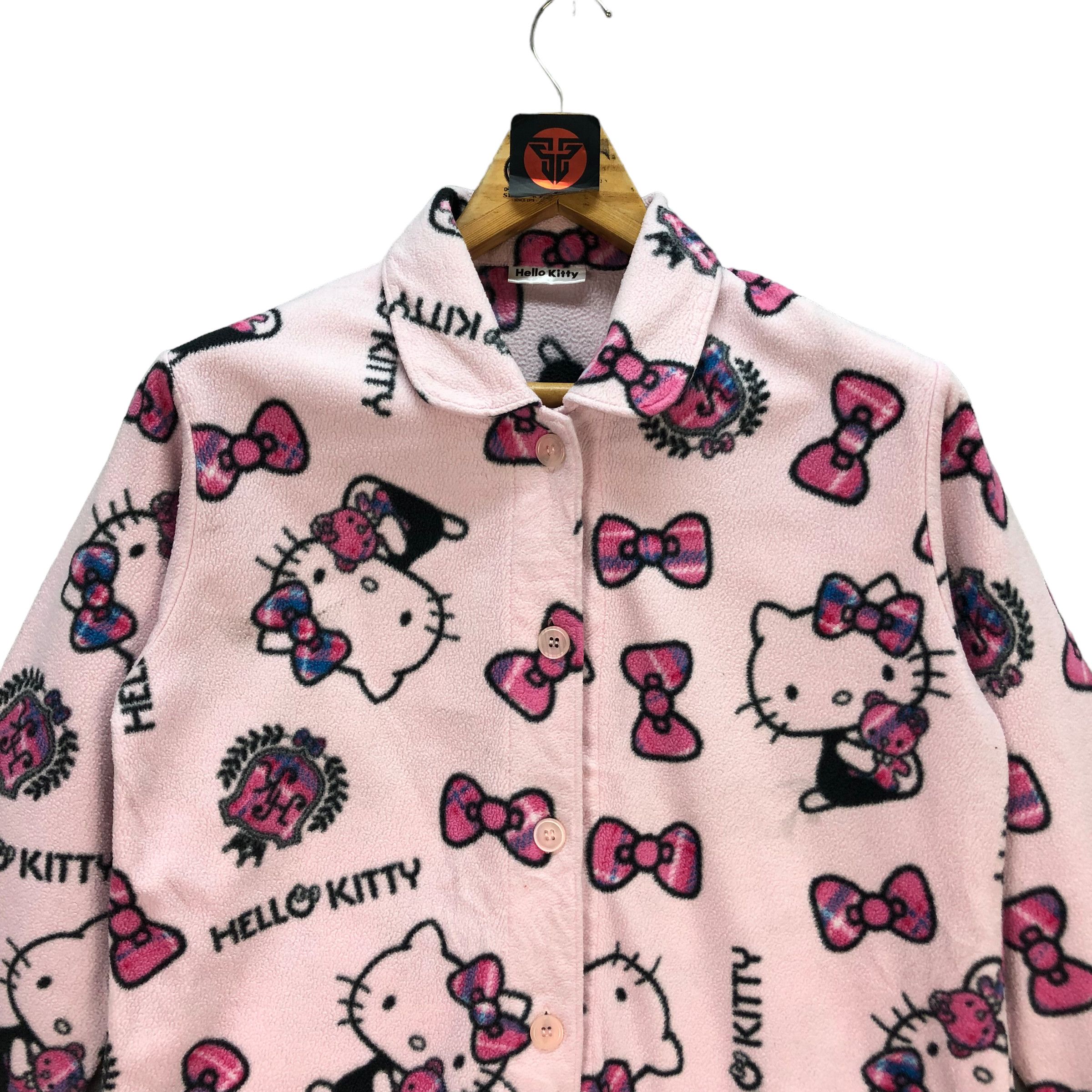 Japanese Brand HELLO KITTY FULLPRINT FLEECE #7121-110 Size L / US 10 / IT 46 - 2 Thumbnail