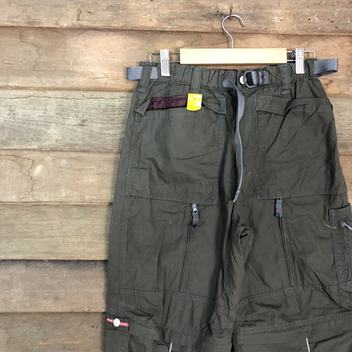 Japanese Brand Pract Green Multipocket Tactical Cargo Pants #2993 Size US 30 / EU 46 - 6 Thumbnail