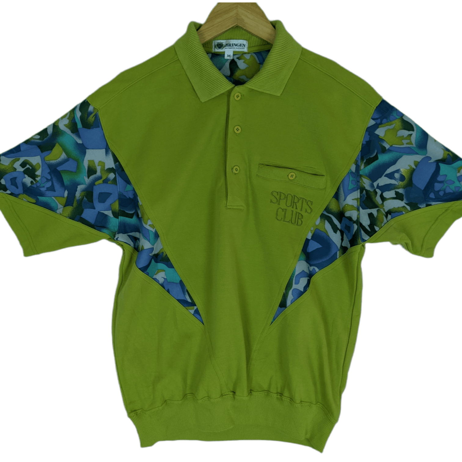 Japanese Brand Vintage Japan BRINGEN Flower Monogram Polo Shirt Size US M / EU 48-50 / 2 - 2 Thumbnail