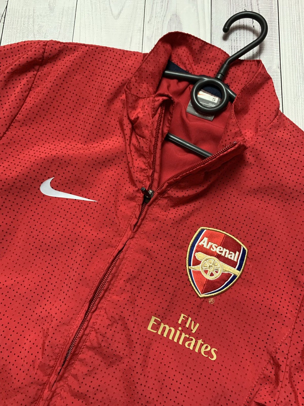 Nike × Vintage Vintage soccer track jacket Nike Arsenal size S Size US S / EU 44-46 / 1 - 3 Thumbnail