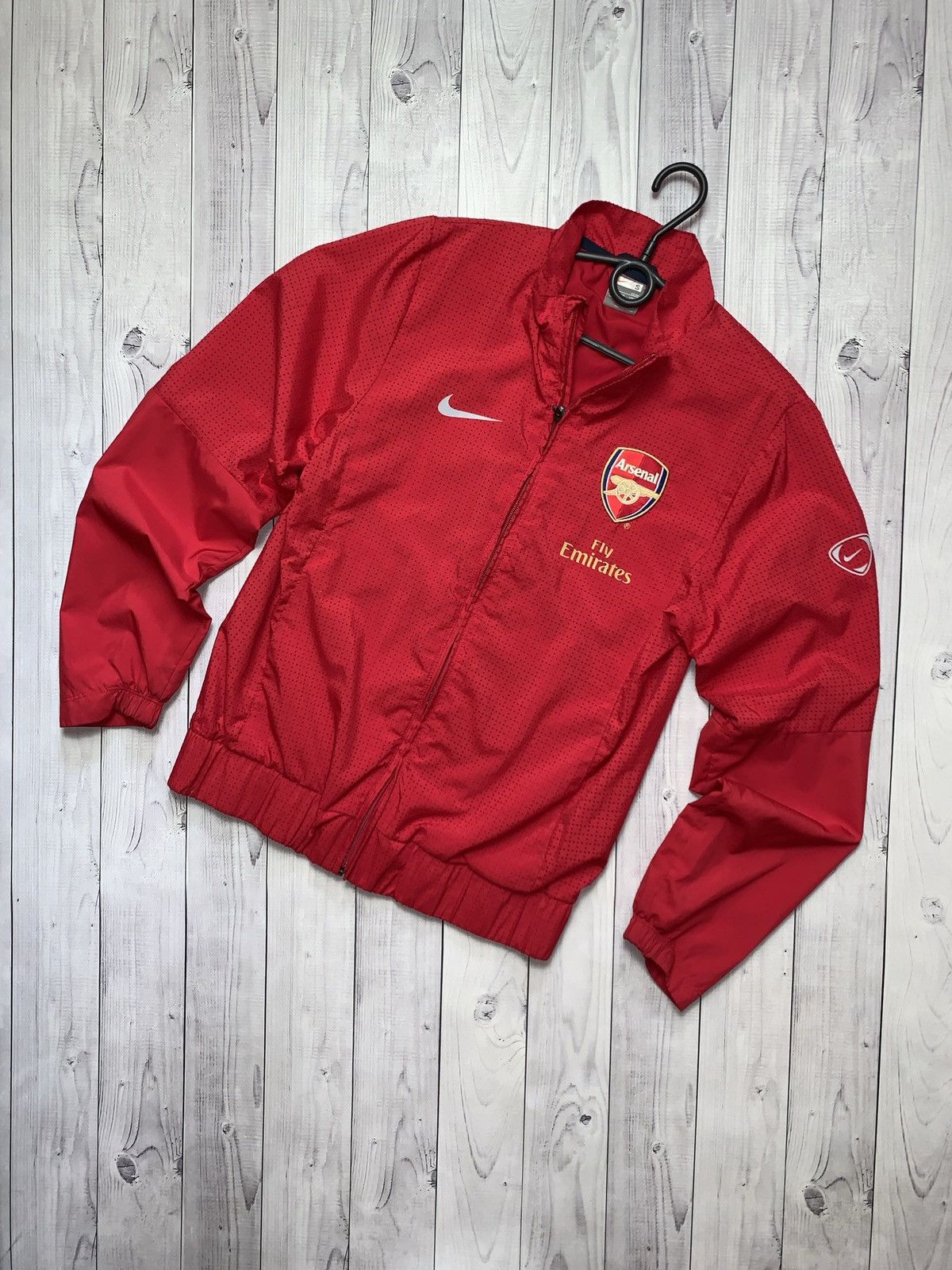 Nike × Vintage Vintage soccer track jacket Nike Arsenal size S Size US S / EU 44-46 / 1 - 1 Thumbnail