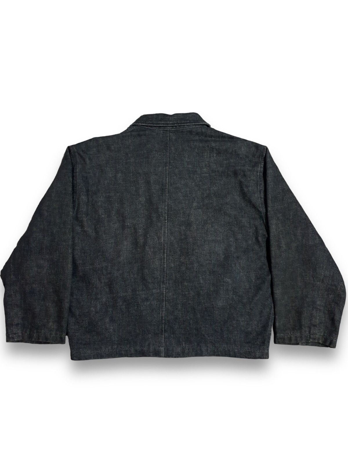 Issey Miyake Vintage I.S. Issey Sport Double Breasted Denim Blazer Jacket Size US L / EU 52-54 / 3 - 2 Thumbnail