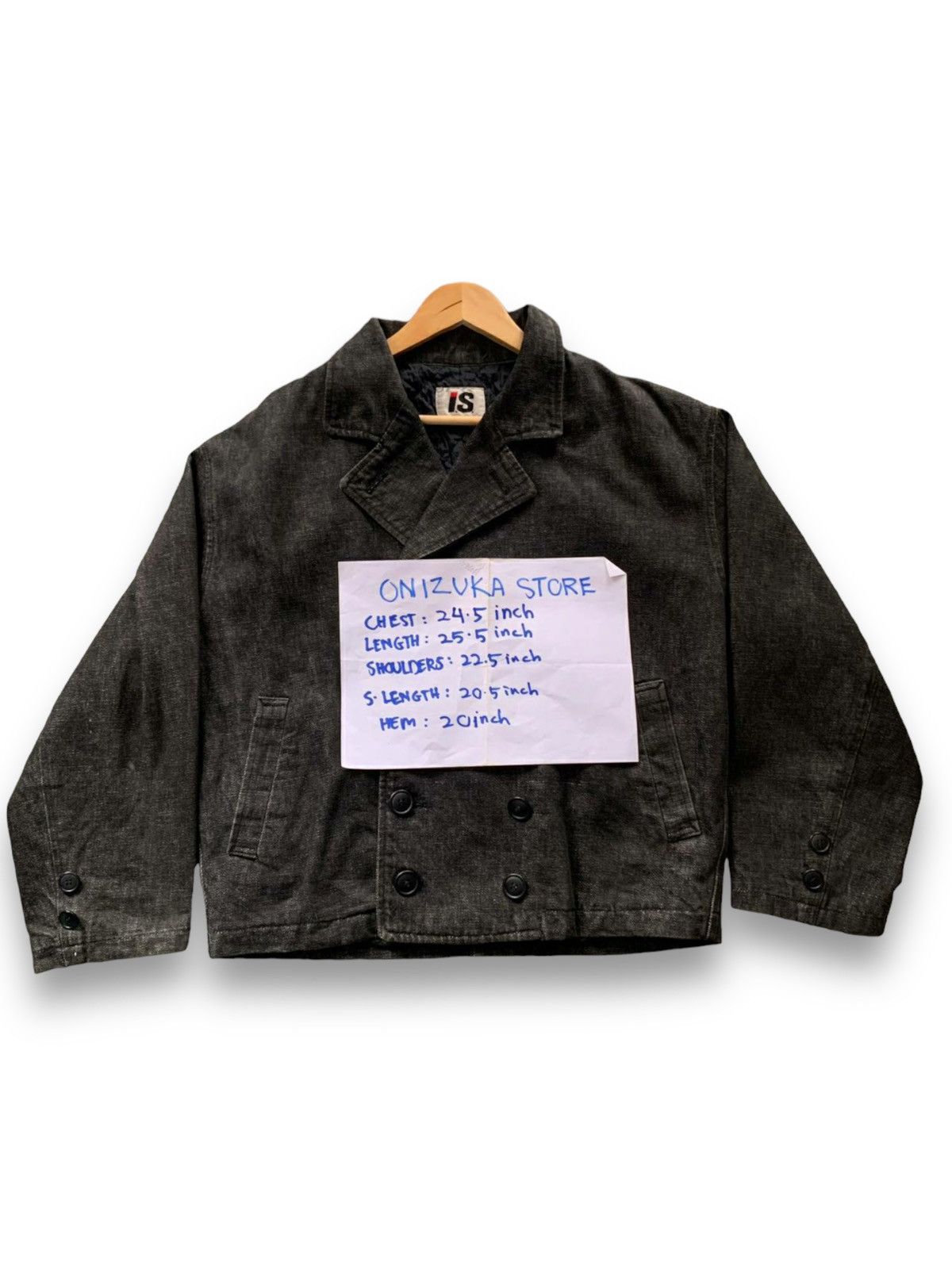 Issey Miyake Vintage I.S. Issey Sport Double Breasted Denim Blazer Jacket Size US L / EU 52-54 / 3 - 3 Thumbnail