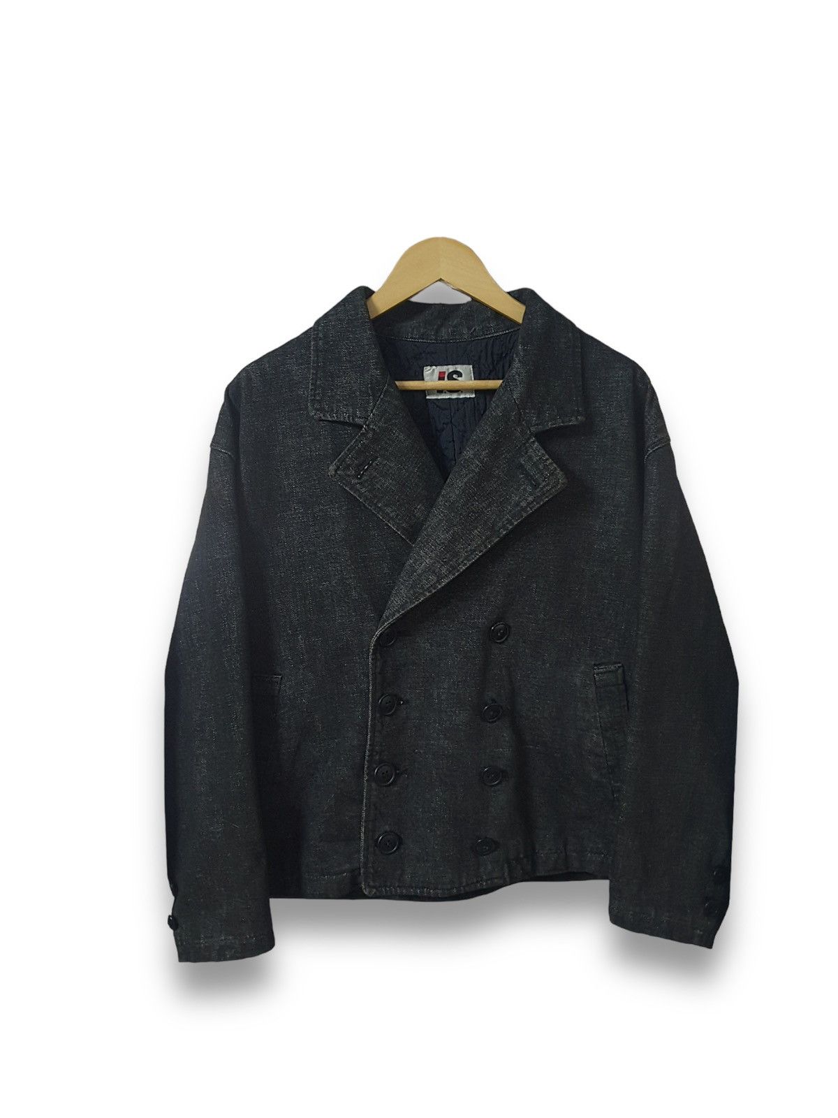 Issey Miyake Vintage I.S. Issey Sport Double Breasted Denim Blazer Jacket Size US L / EU 52-54 / 3 - 1 Thumbnail