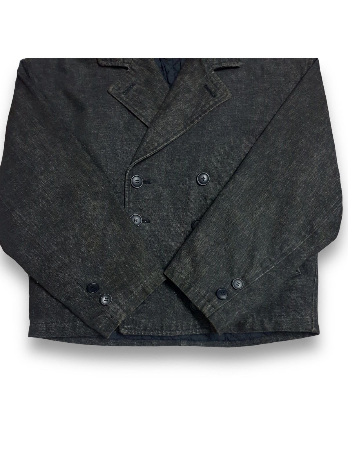 Issey Miyake Vintage I.S. Issey Sport Double Breasted Denim Blazer Jacket Size US L / EU 52-54 / 3 - 7 Thumbnail