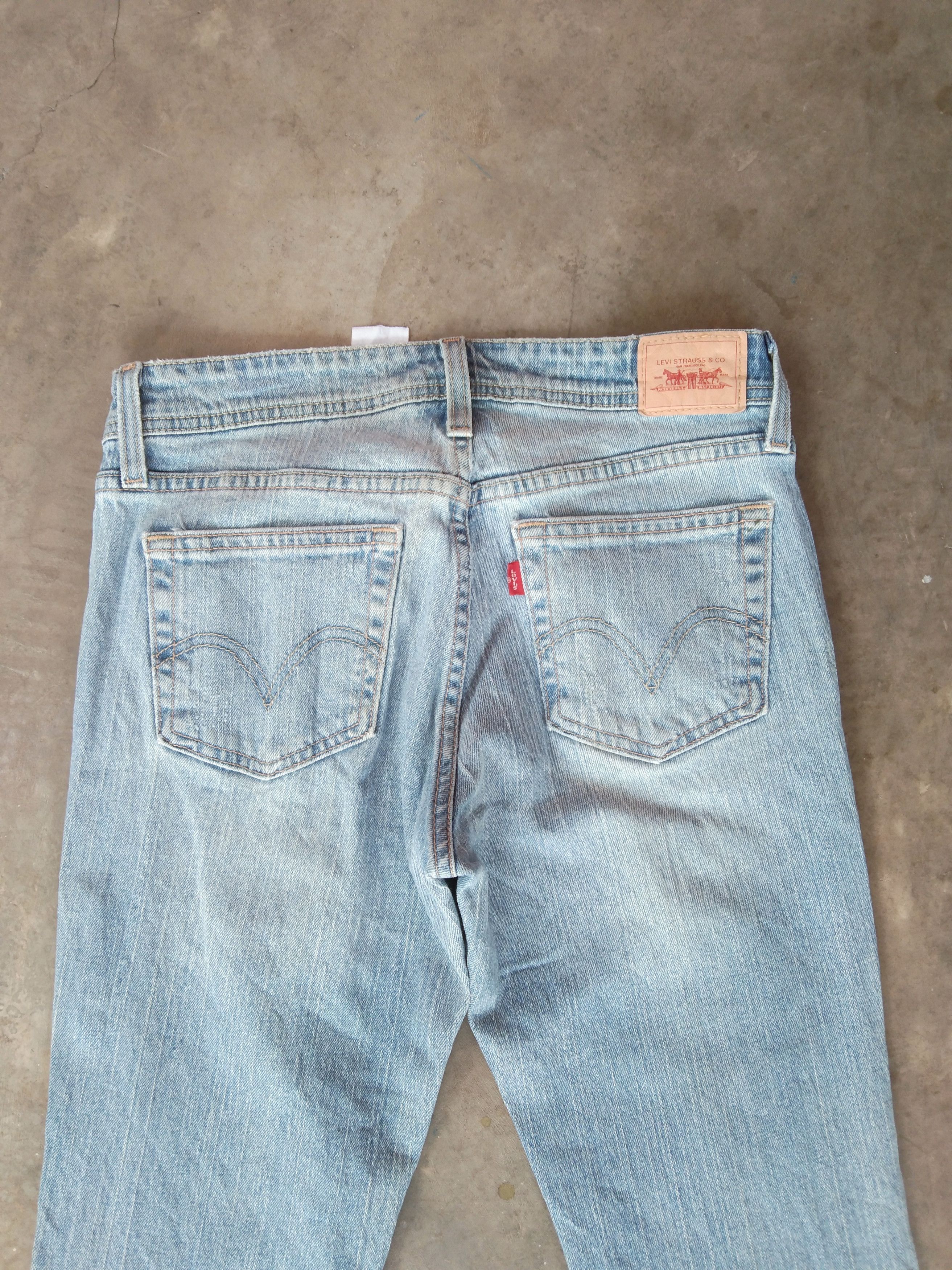 Levi's × Vintage Vintage Levi's 518 Super Low Bootcut 28x33 Light Wash Jeans Size US 28 / EU 44 - 4 Thumbnail