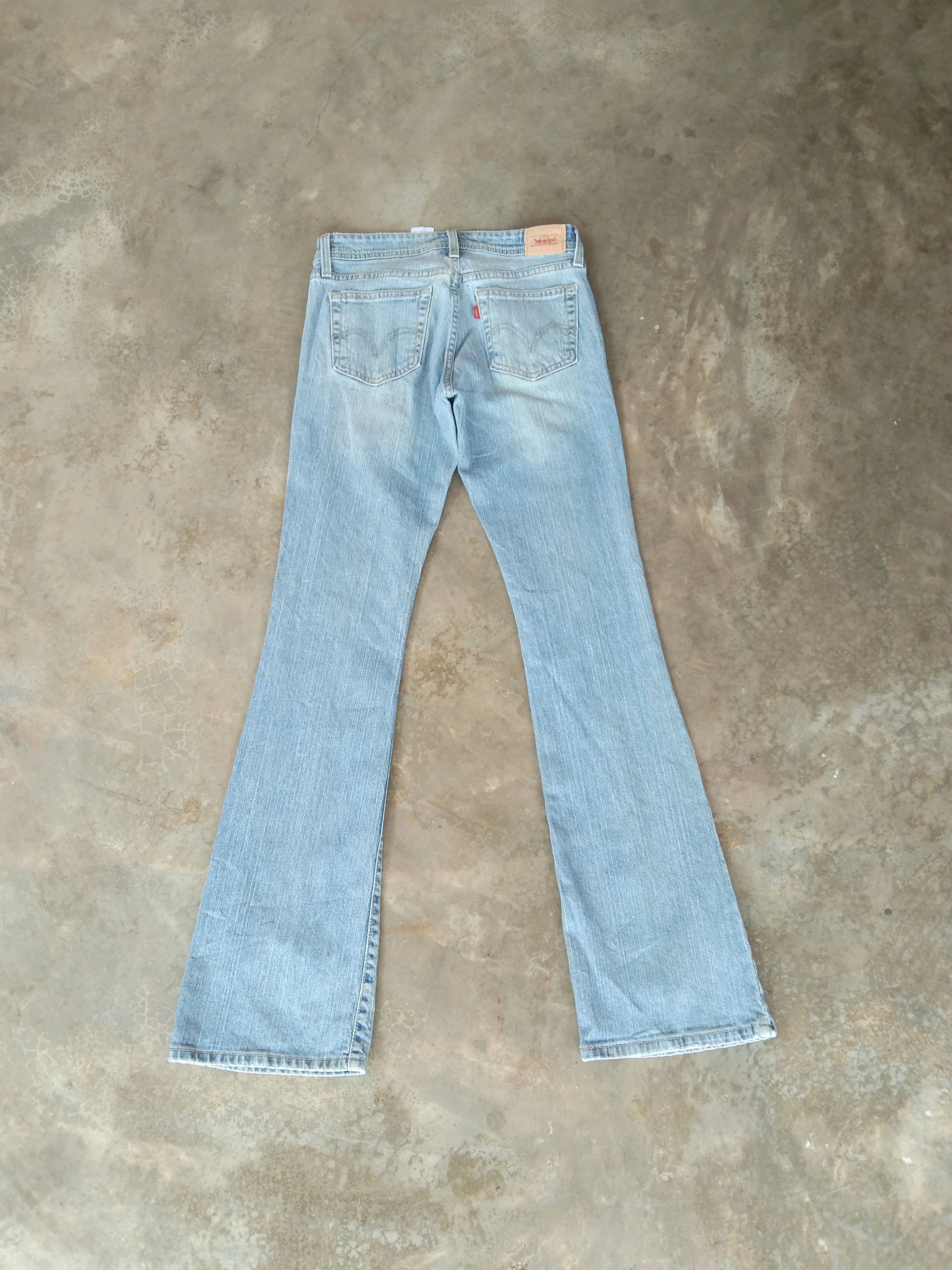 Levi's × Vintage Vintage Levi's 518 Super Low Bootcut 28x33 Light Wash Jeans Size US 28 / EU 44 - 2 Thumbnail