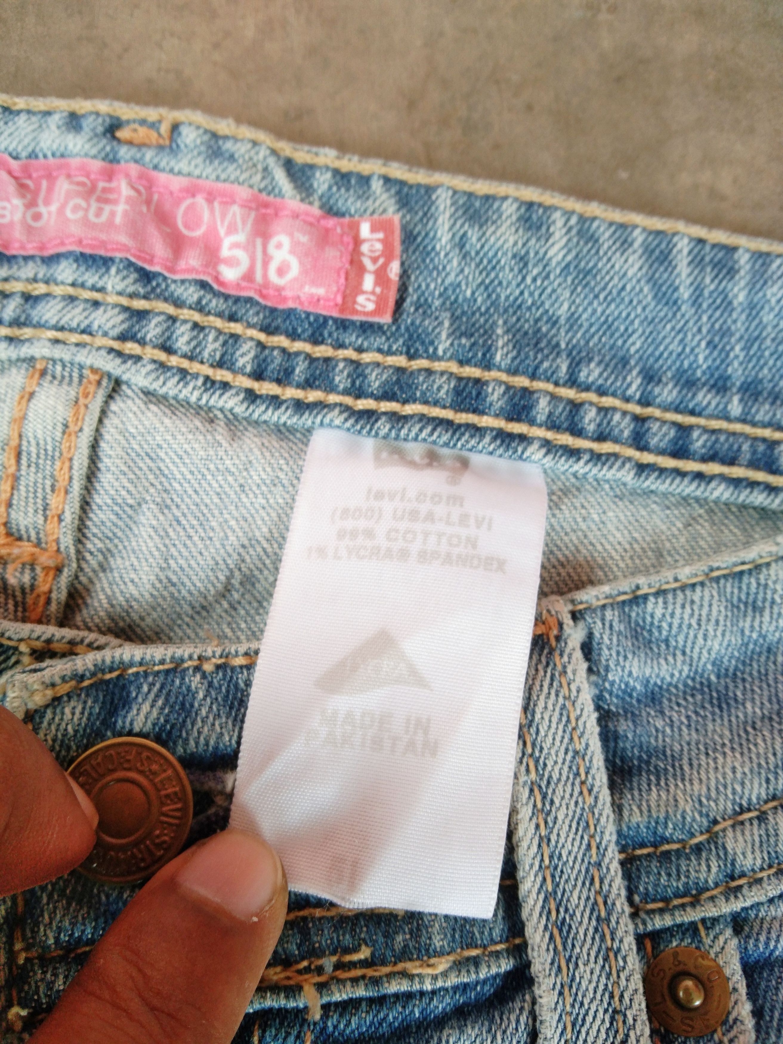 Levi's × Vintage Vintage Levi's 518 Super Low Bootcut 28x33 Light Wash Jeans Size US 28 / EU 44 - 5 Thumbnail