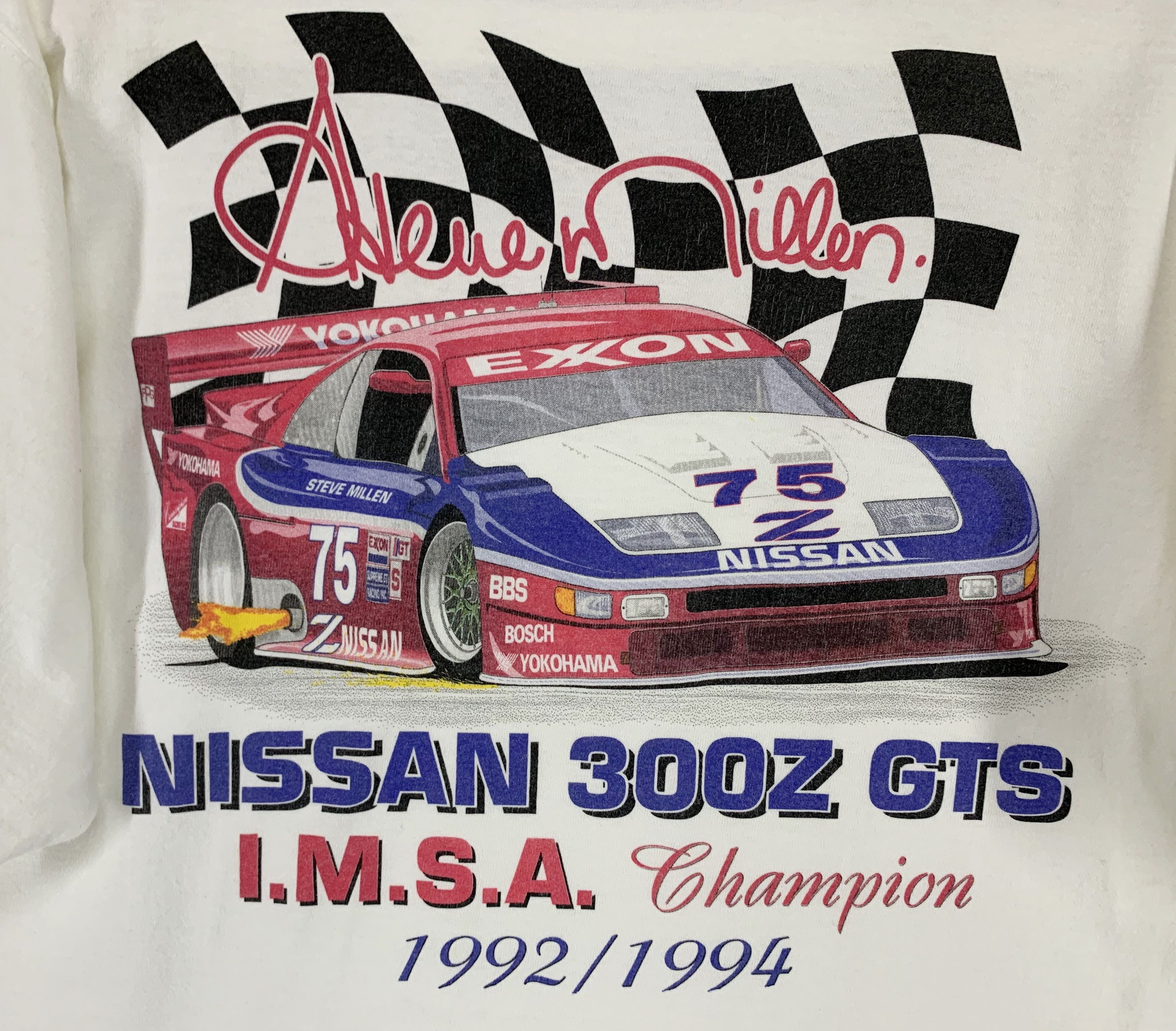 Formula 1 × Vintage Steve millen nissan 300z gts IMSA champion vtg 90s shirt Size US M / EU 48-50 / 2 - 5 Thumbnail