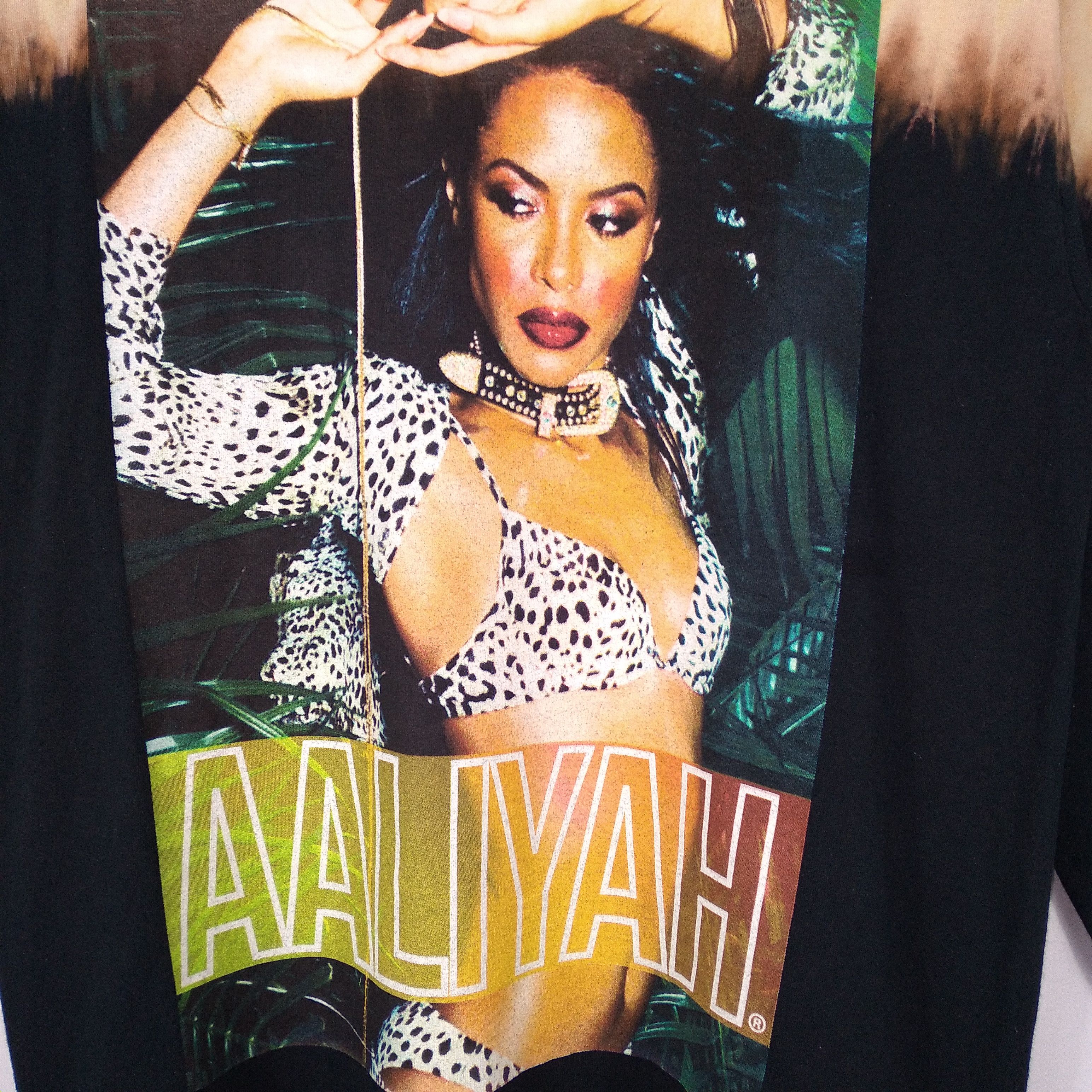 Band Tees × Rap Tees × Vintage Aaliyah Tye Dye Dope Big Hit Raptees Design Size US M / EU 48-50 / 2 - 3 Thumbnail