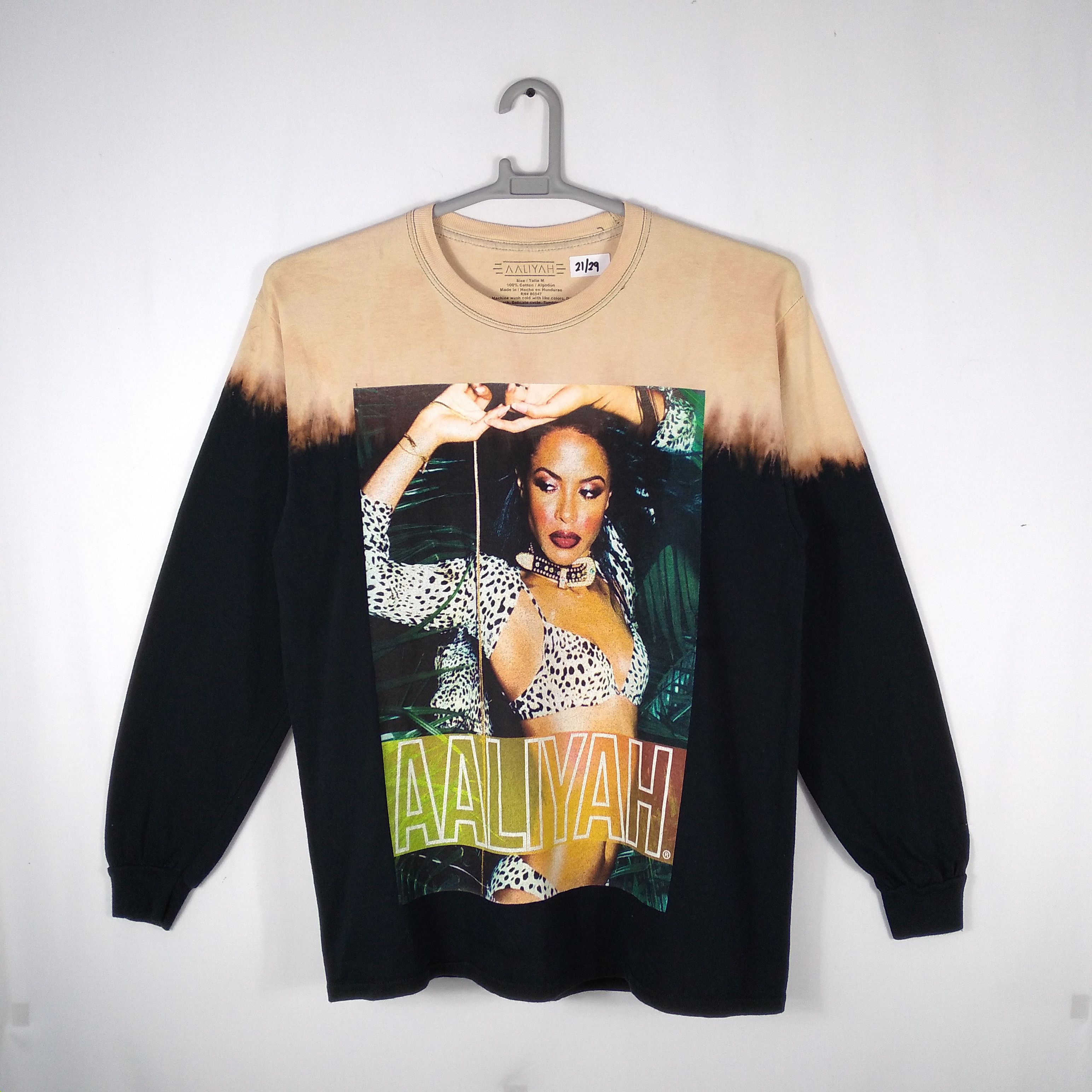 Band Tees × Rap Tees × Vintage Aaliyah Tye Dye Dope Big Hit Raptees Design Size US M / EU 48-50 / 2 - 1 Thumbnail