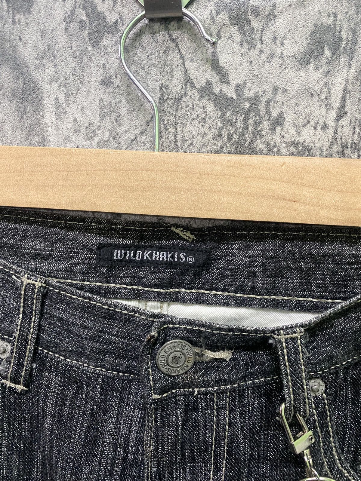 Designer × Japanese Brand WILD KHAKIS Striped Nice Design Denim Size US 30 / EU 46 - 7 Thumbnail