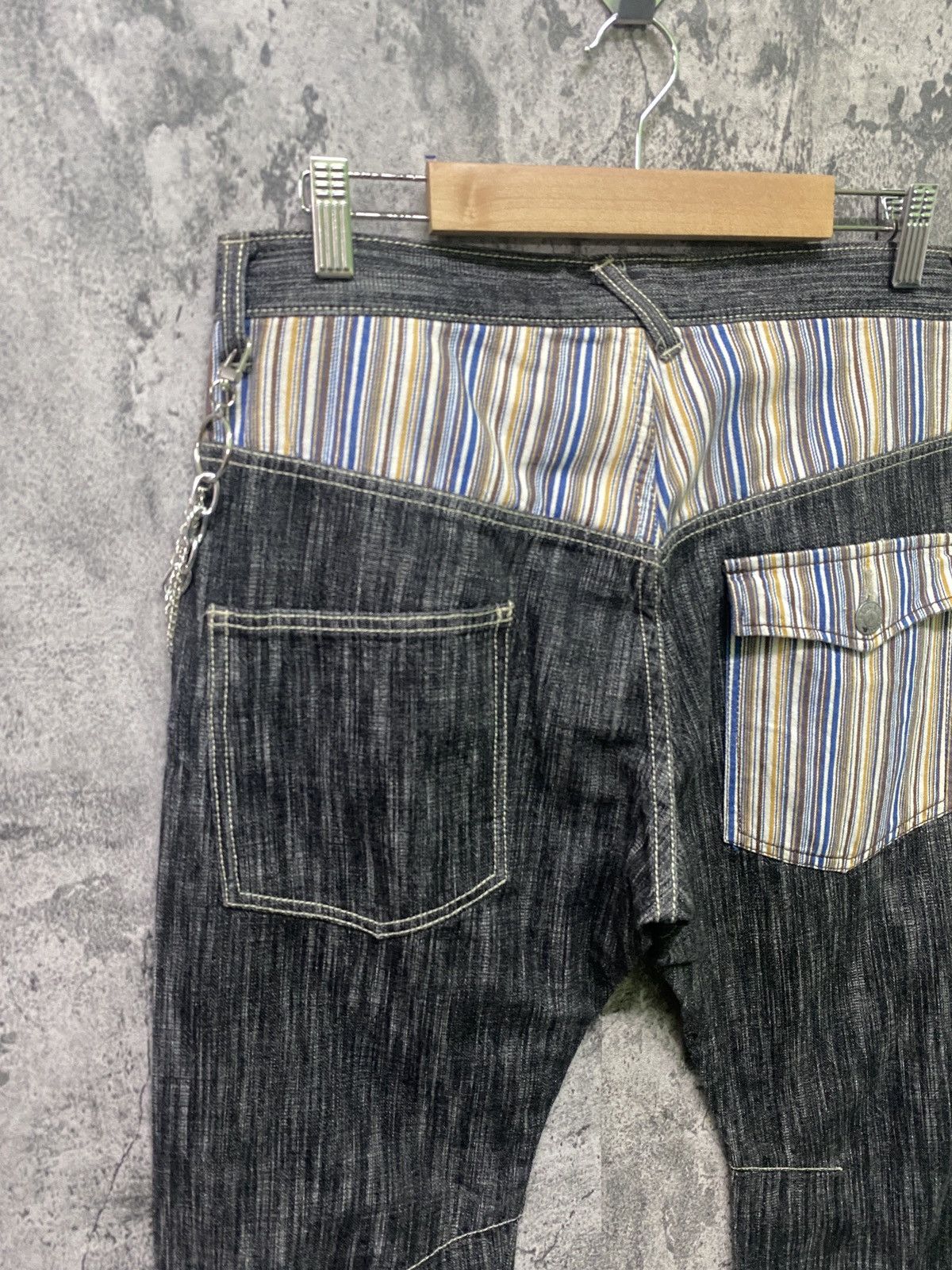 Designer × Japanese Brand WILD KHAKIS Striped Nice Design Denim Size US 30 / EU 46 - 9 Thumbnail