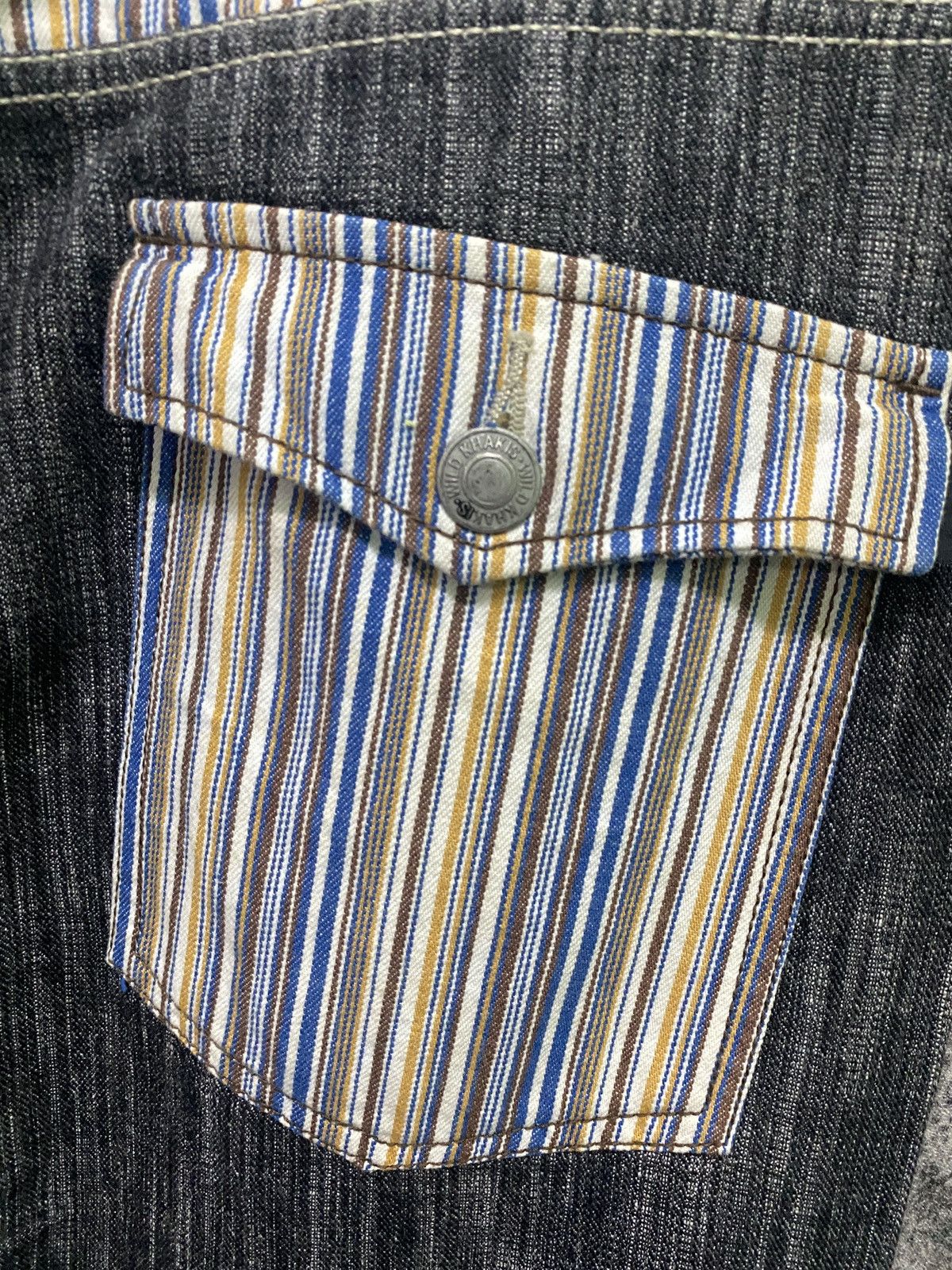Designer × Japanese Brand WILD KHAKIS Striped Nice Design Denim Size US 30 / EU 46 - 12 Thumbnail
