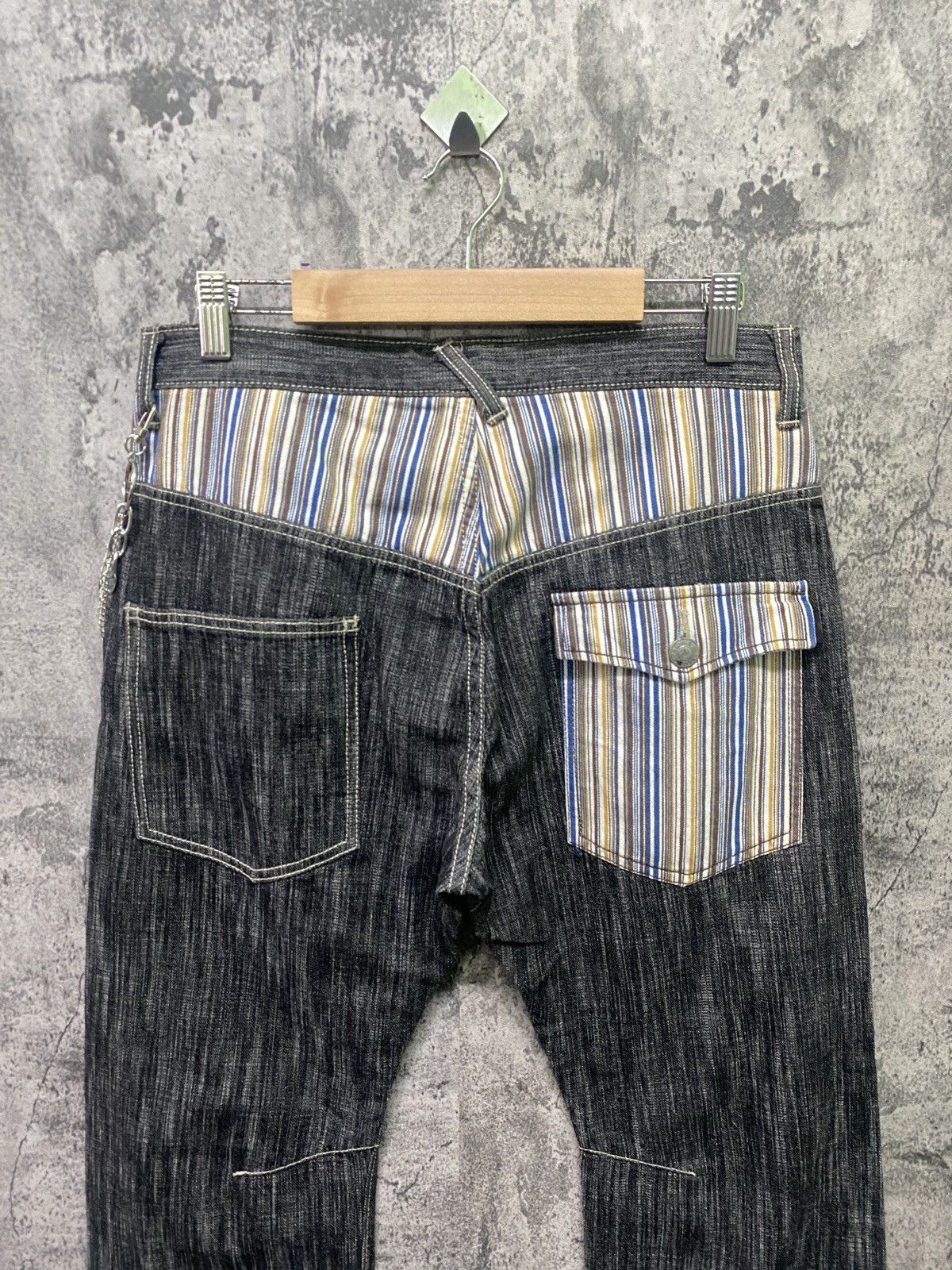 Designer × Japanese Brand WILD KHAKIS Striped Nice Design Denim Size US 30 / EU 46 - 8 Thumbnail