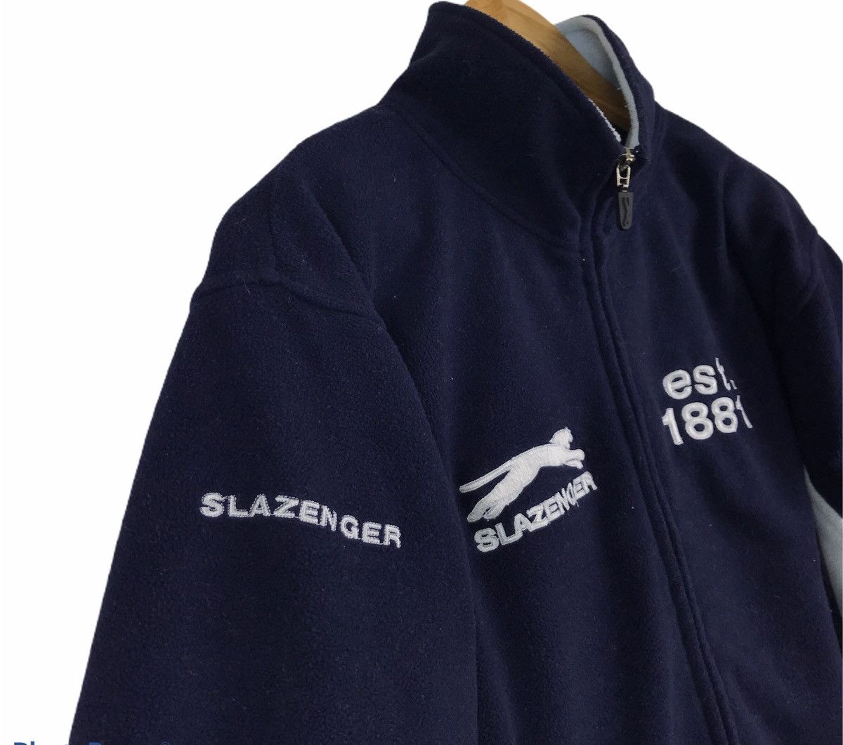 Vintage Vintage 90s Slazenger Zip Up Fleece Jacket Size US M / EU 48-50 / 2 - 4 Thumbnail